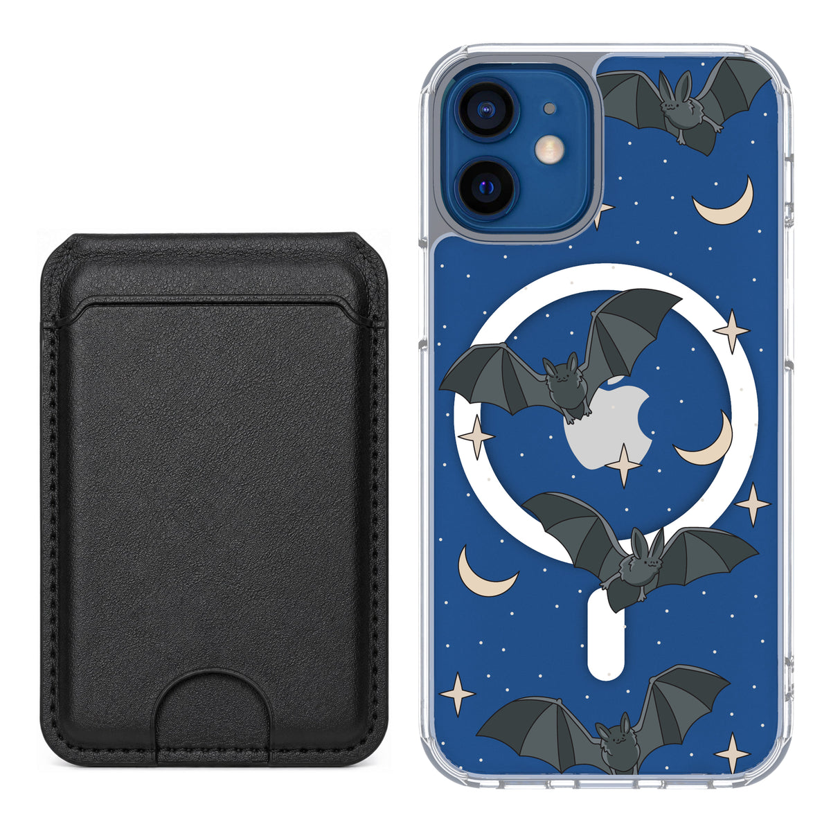 Scooch MagCase Batty Skies black magwallet bundle featuring the original Batty Skies print
