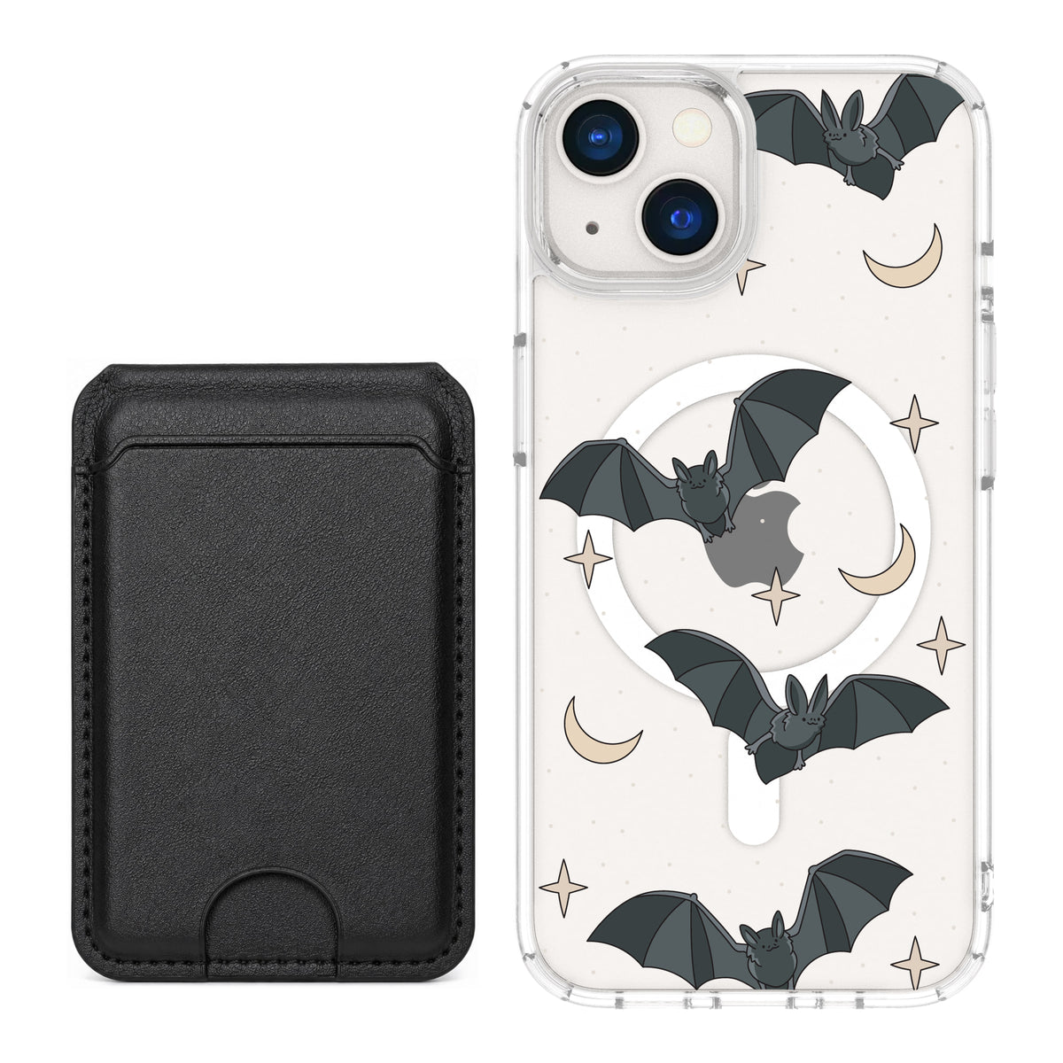 Scooch MagCase Batty Skies black magwallet bundle featuring the original Batty Skies print