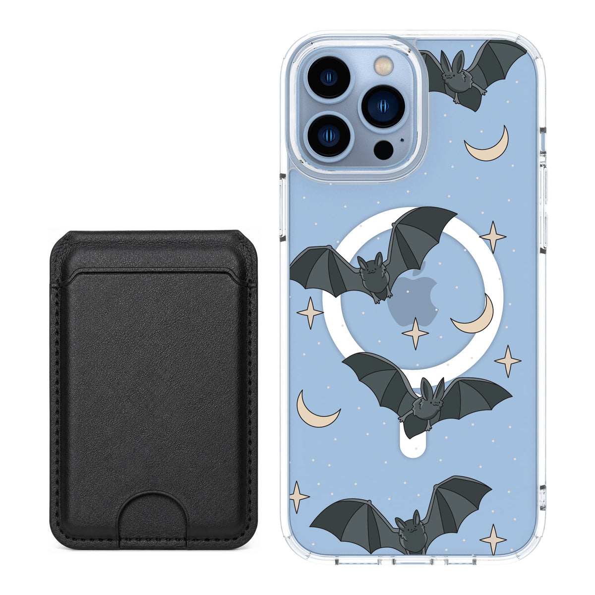 Scooch MagCase Batty Skies black magwallet bundle featuring the original Batty Skies print