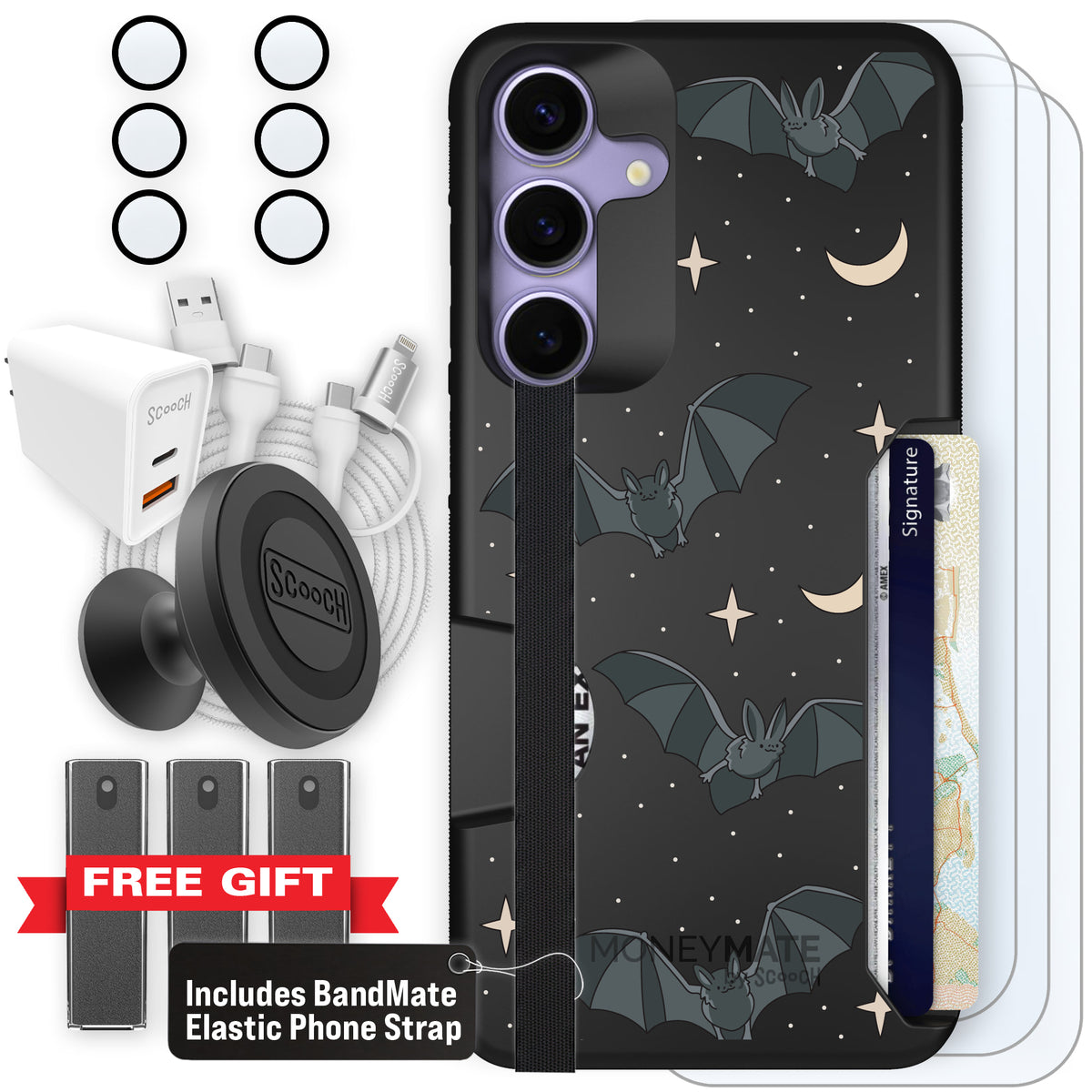 Scooch Moneymate Batty Skies ultimate bundle featuring the original Batty Skies print