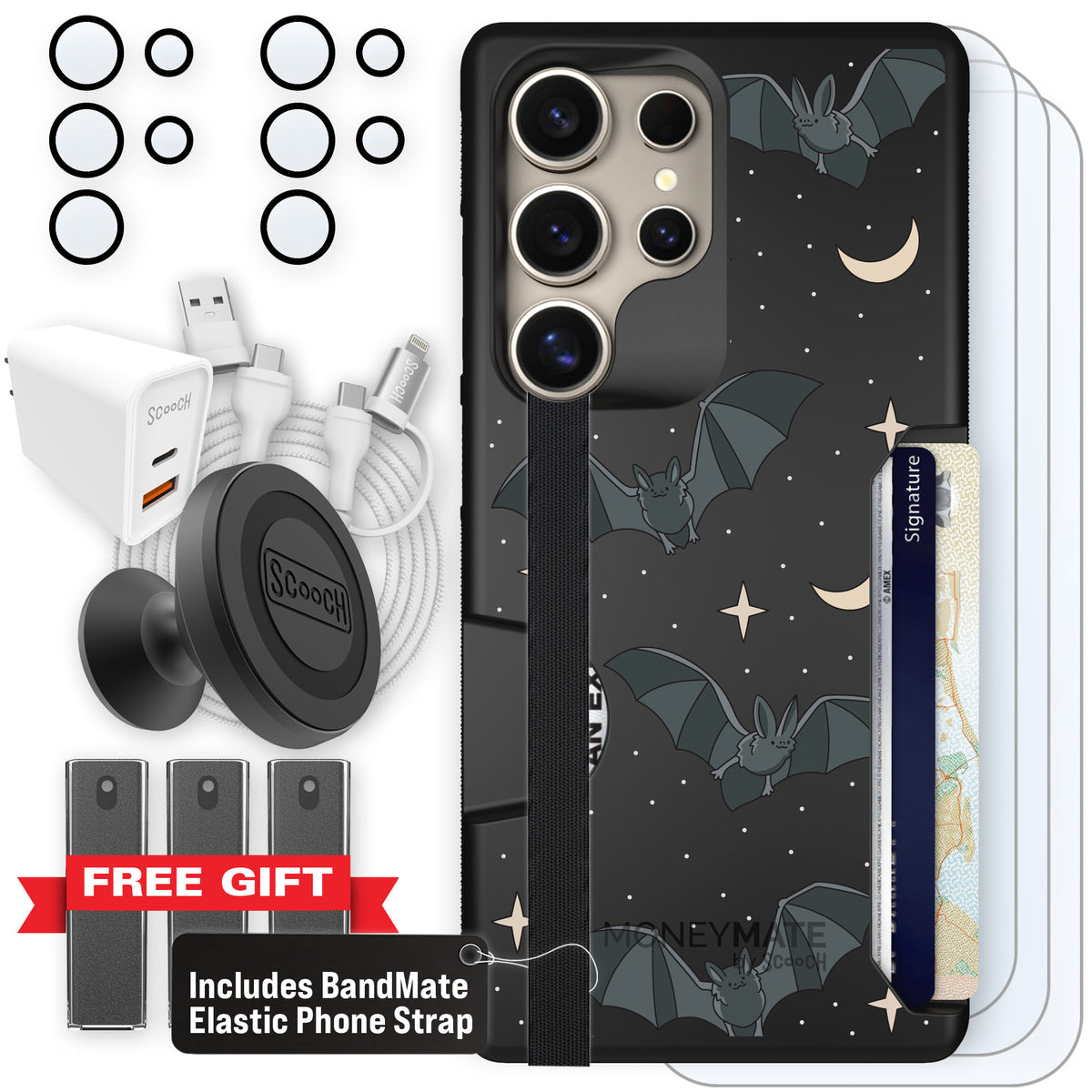 Scooch Moneymate Batty Skies ultimate bundle featuring the original Batty Skies print