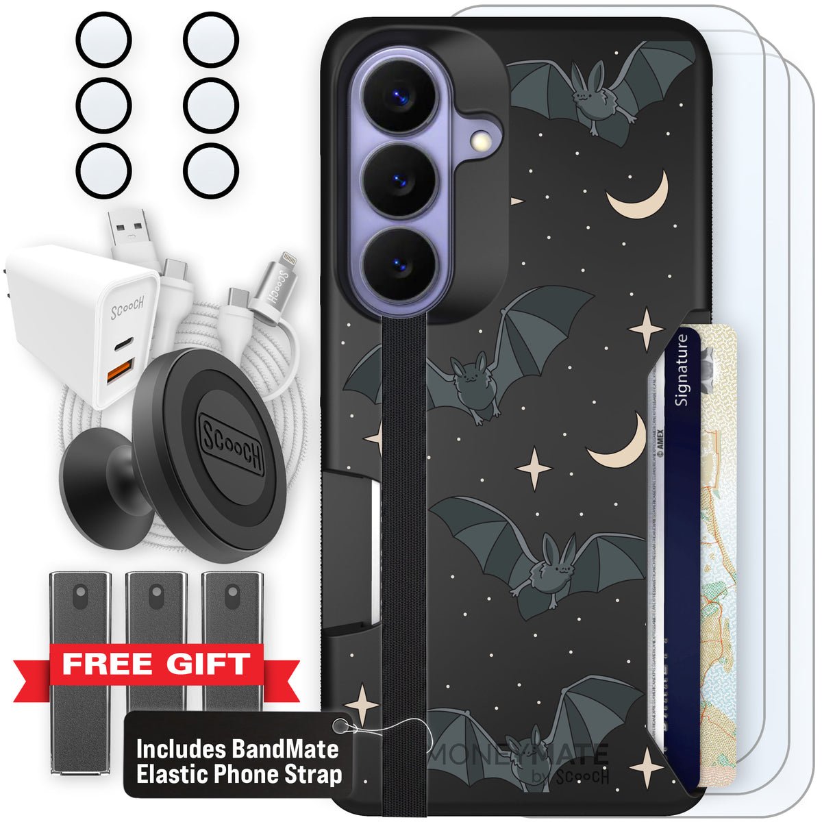 Scooch Moneymate Batty Skies ultimate bundle featuring the original Batty Skies print