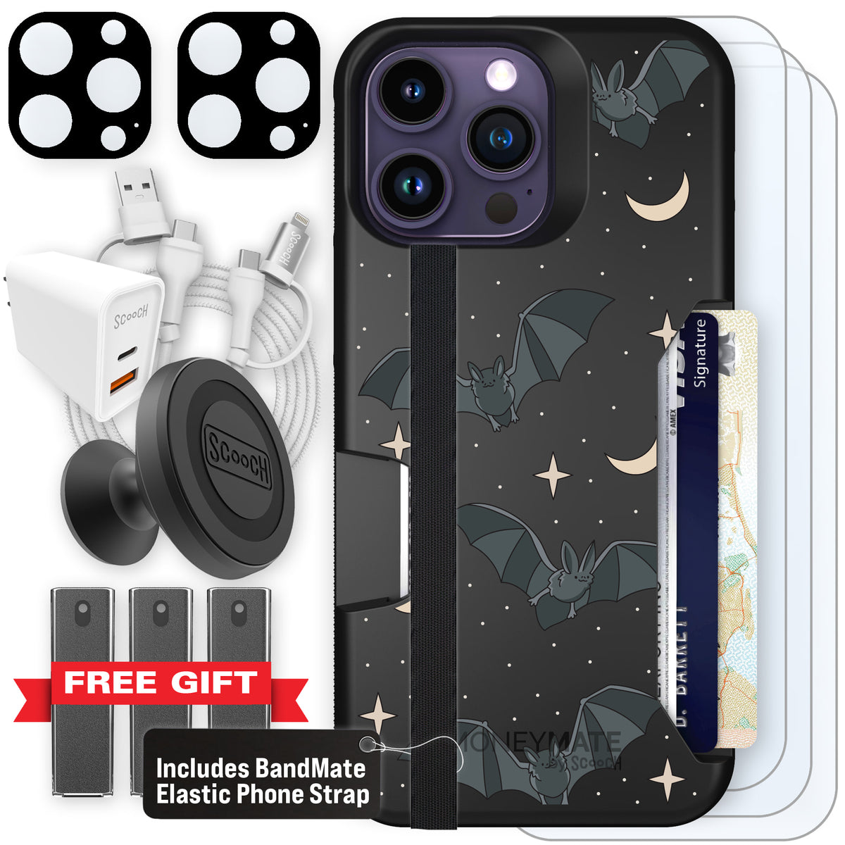 Scooch Moneymate Batty Skies ultimate bundle featuring the original Batty Skies print
