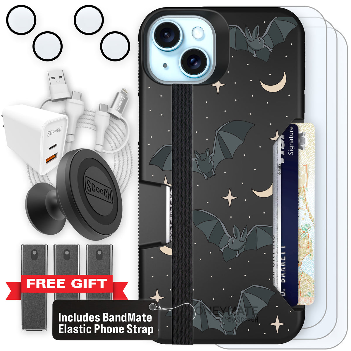 Scooch Moneymate Batty Skies ultimate bundle featuring the original Batty Skies print