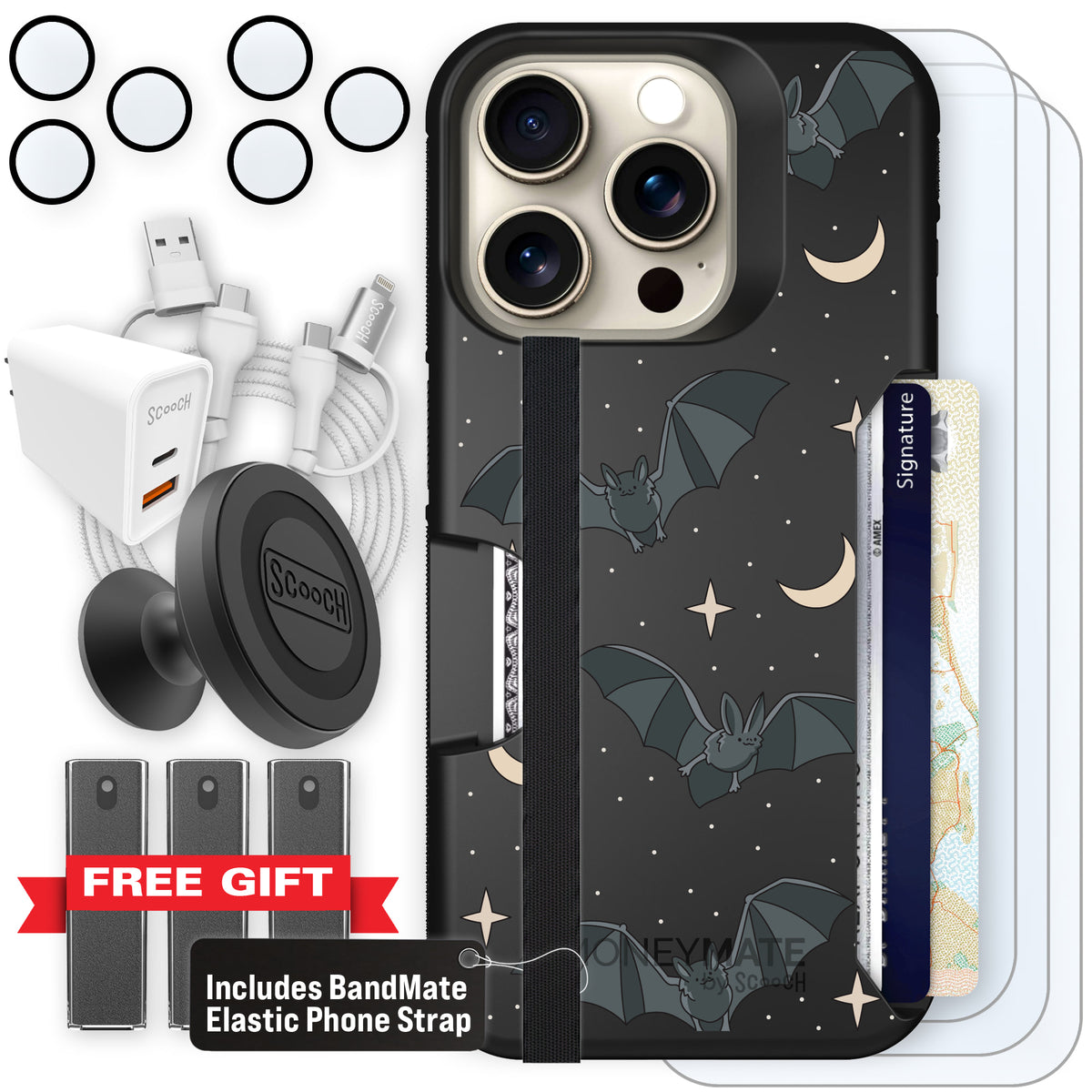 Scooch Moneymate Batty Skies ultimate bundle featuring the original Batty Skies print