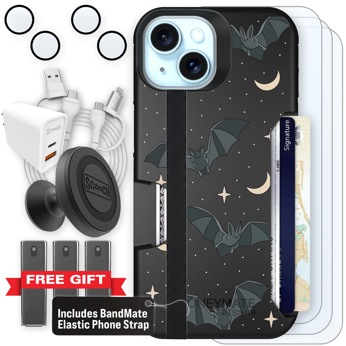 Scooch Moneymate Batty Skies ultimate bundle featuring the original Batty Skies print