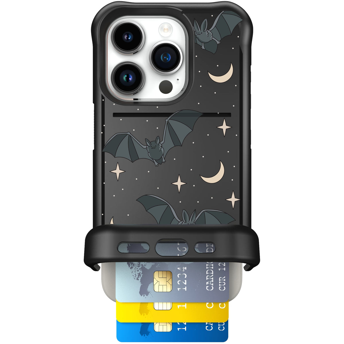 Scooch Wingmate Batty Skies case featuring the original Batty Skies print
