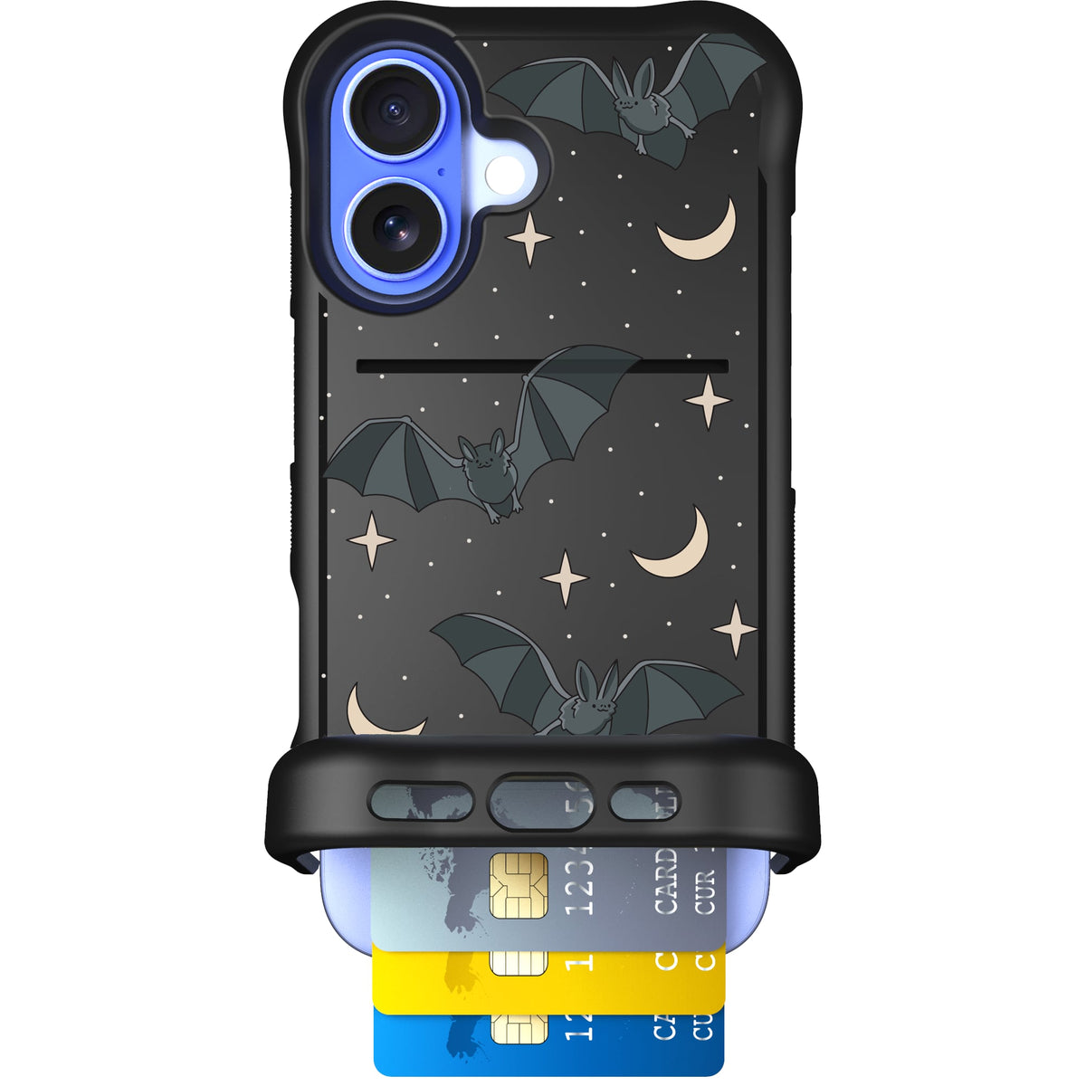Scooch Wingmate Batty Skies case featuring the original Batty Skies print