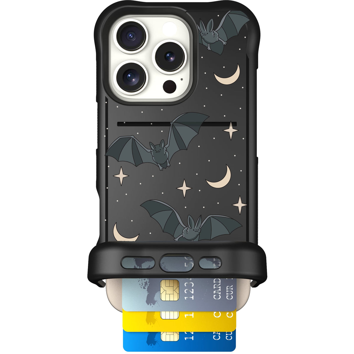 Scooch Wingmate Batty Skies case featuring the original Batty Skies print