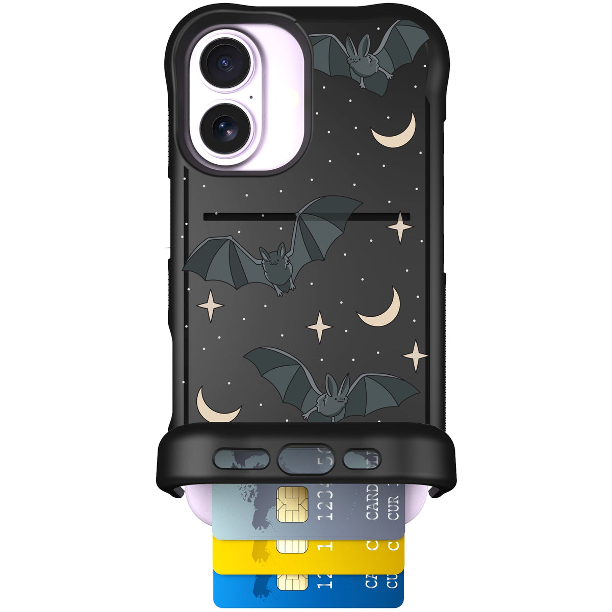 Scooch Wingmate Batty Skies case featuring the original Batty Skies print