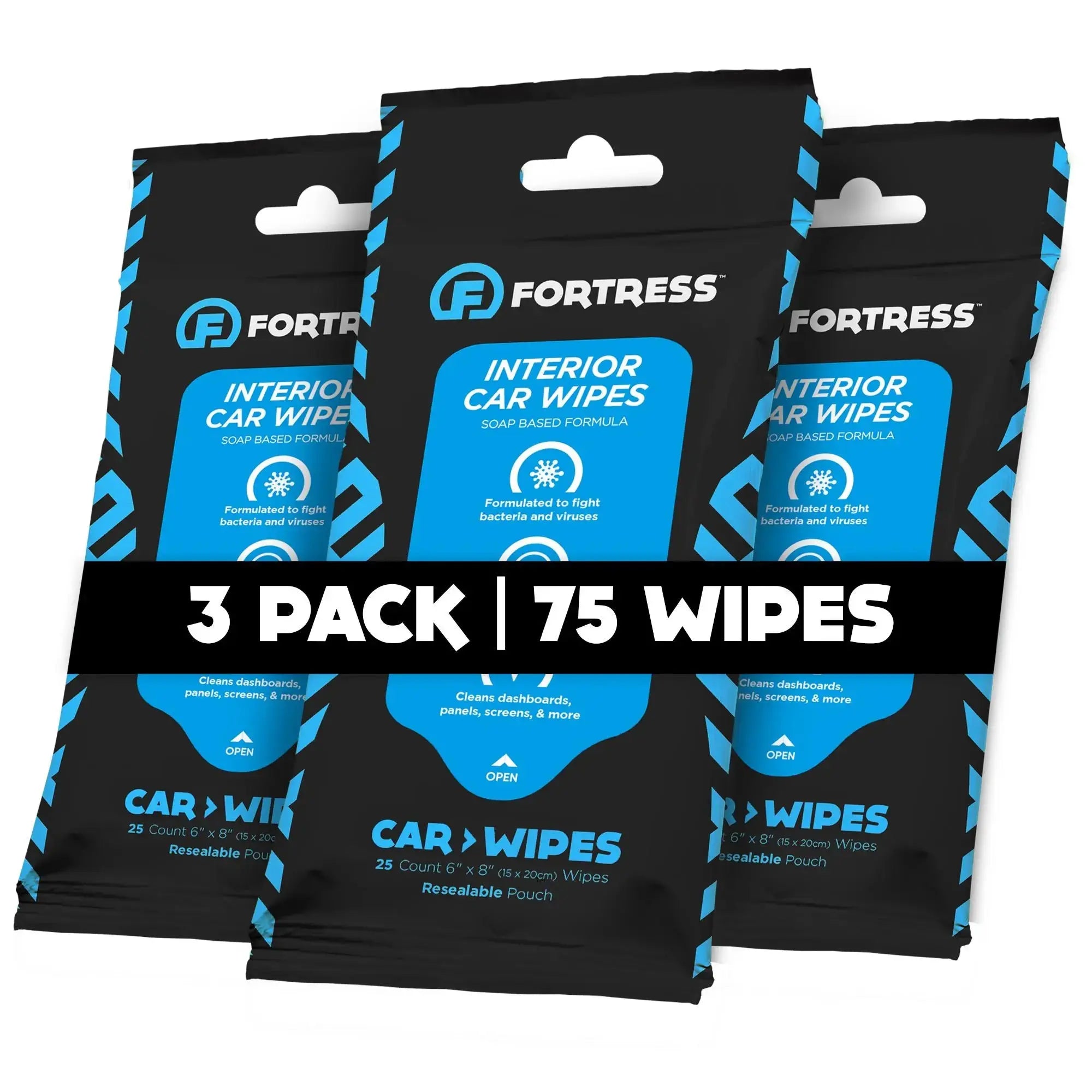 Scooch-Car Wipes (25 ct.) To-Go Wipes for Car Interiors-3-Pack-No