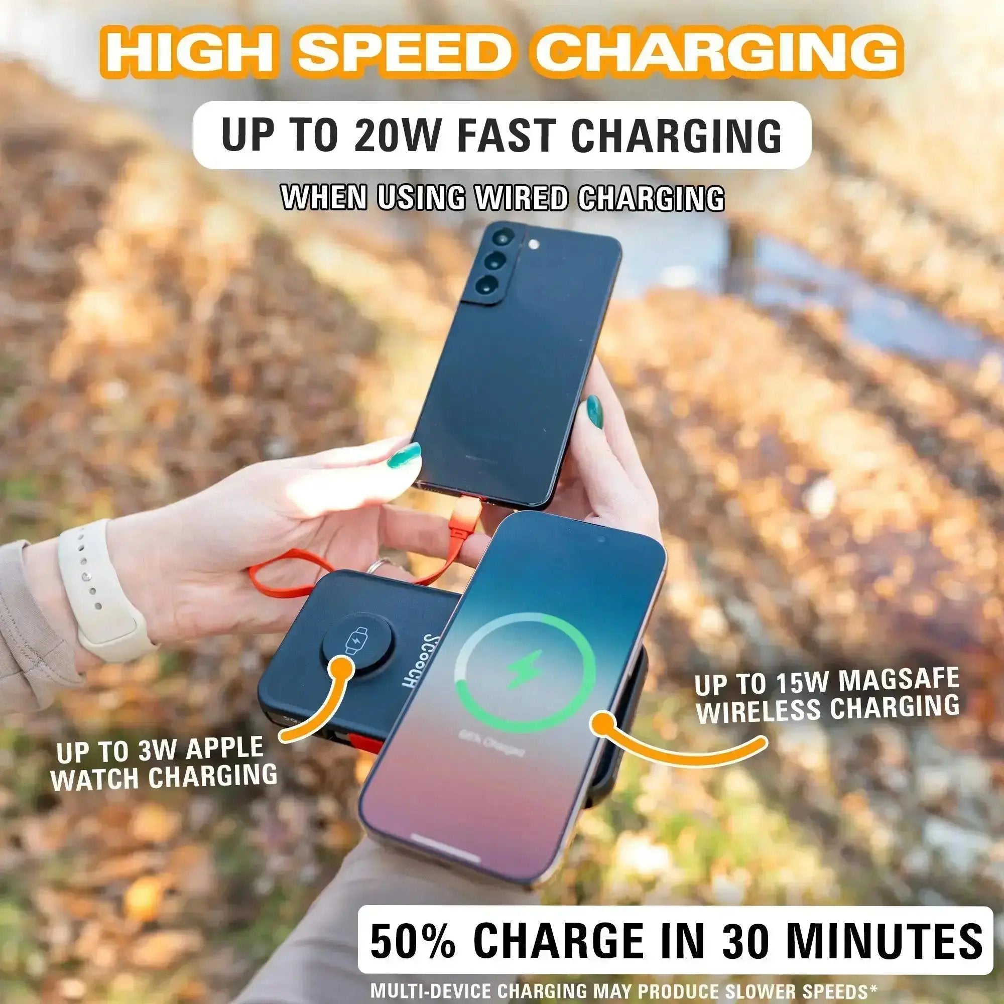 Scooch-JuiceBank Pro for MagSafe - 10,000 mAh 5-in-1 MagSafe Power Bank-