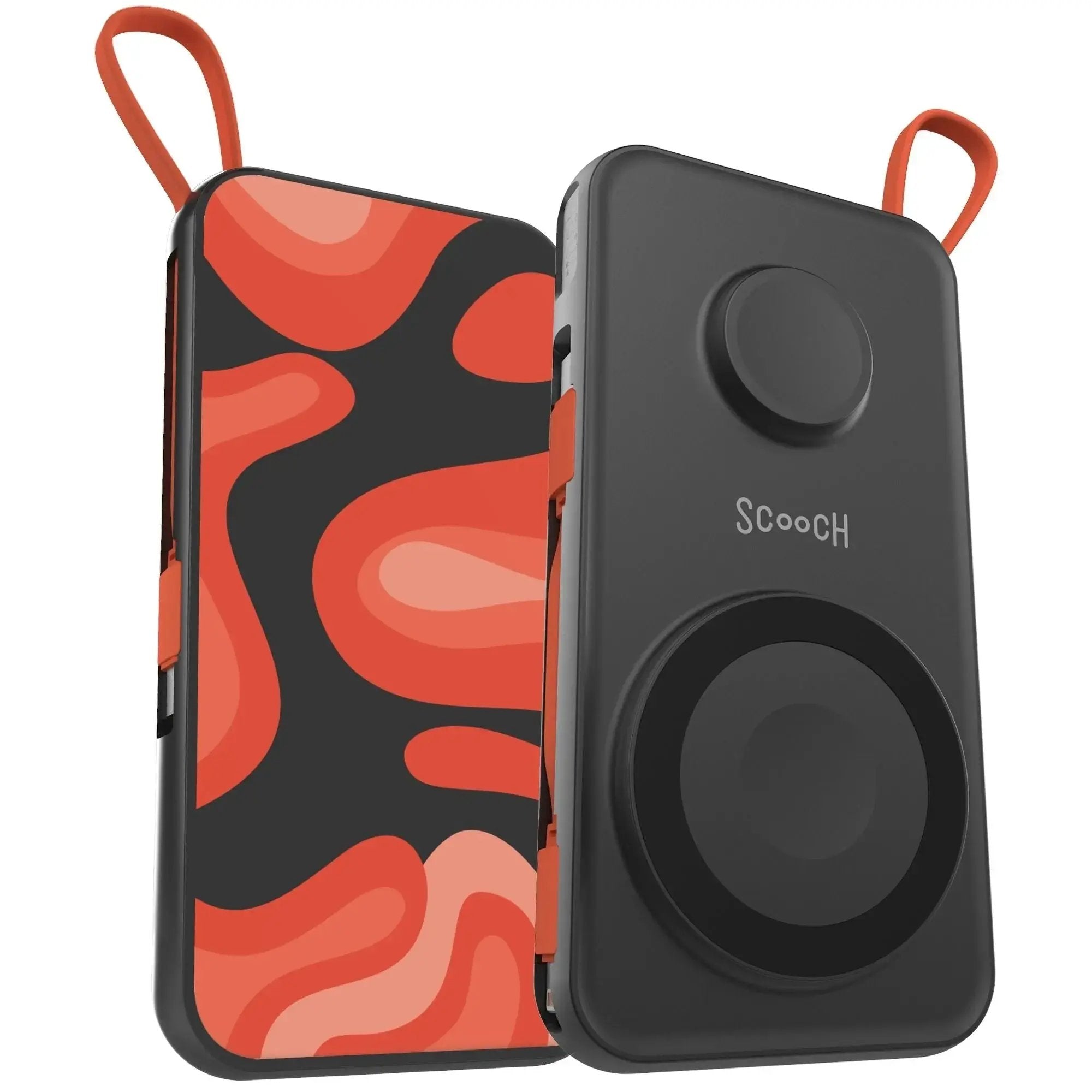 Scooch-JuiceBank Pro for MagSafe - 10,000 mAh 5-in-1 MagSafe Power Bank-2-Pack / Orange Waves