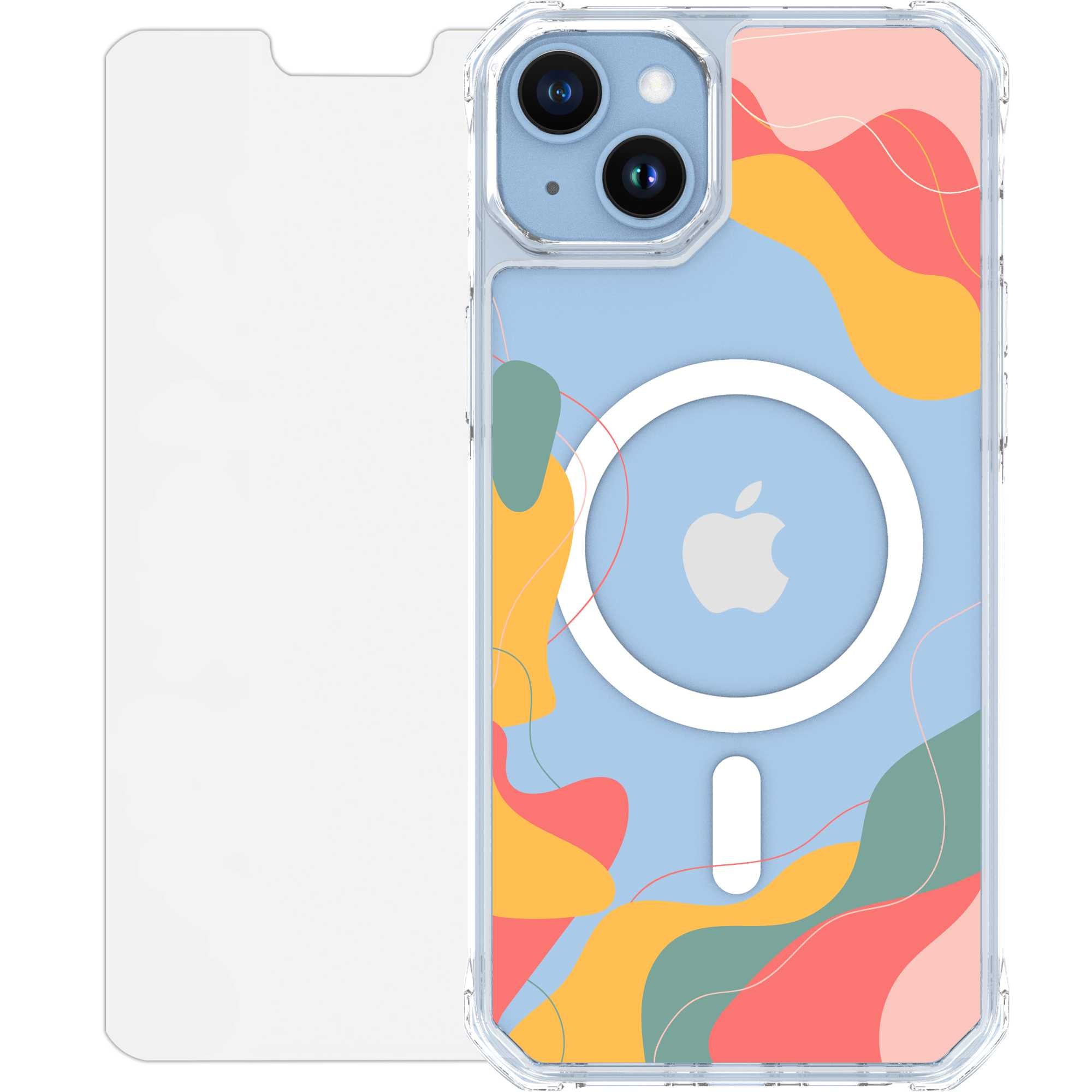 Scooch MagCase for iPhone 14 Plus AbstractPastel Scooch MagCase