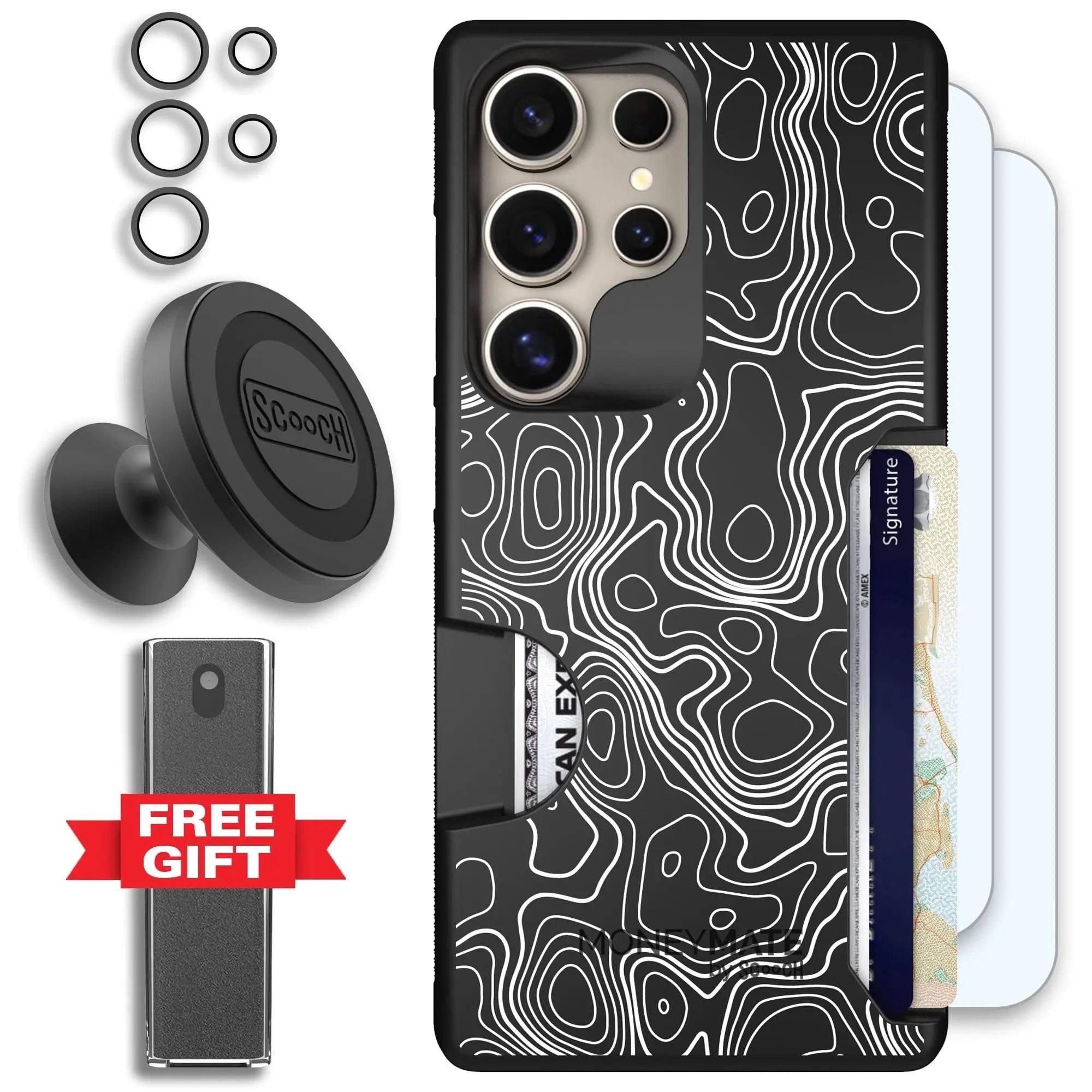 Scooch-Moneymate Defender Bundle for Samsung Galaxy S25 Ultra-Topography