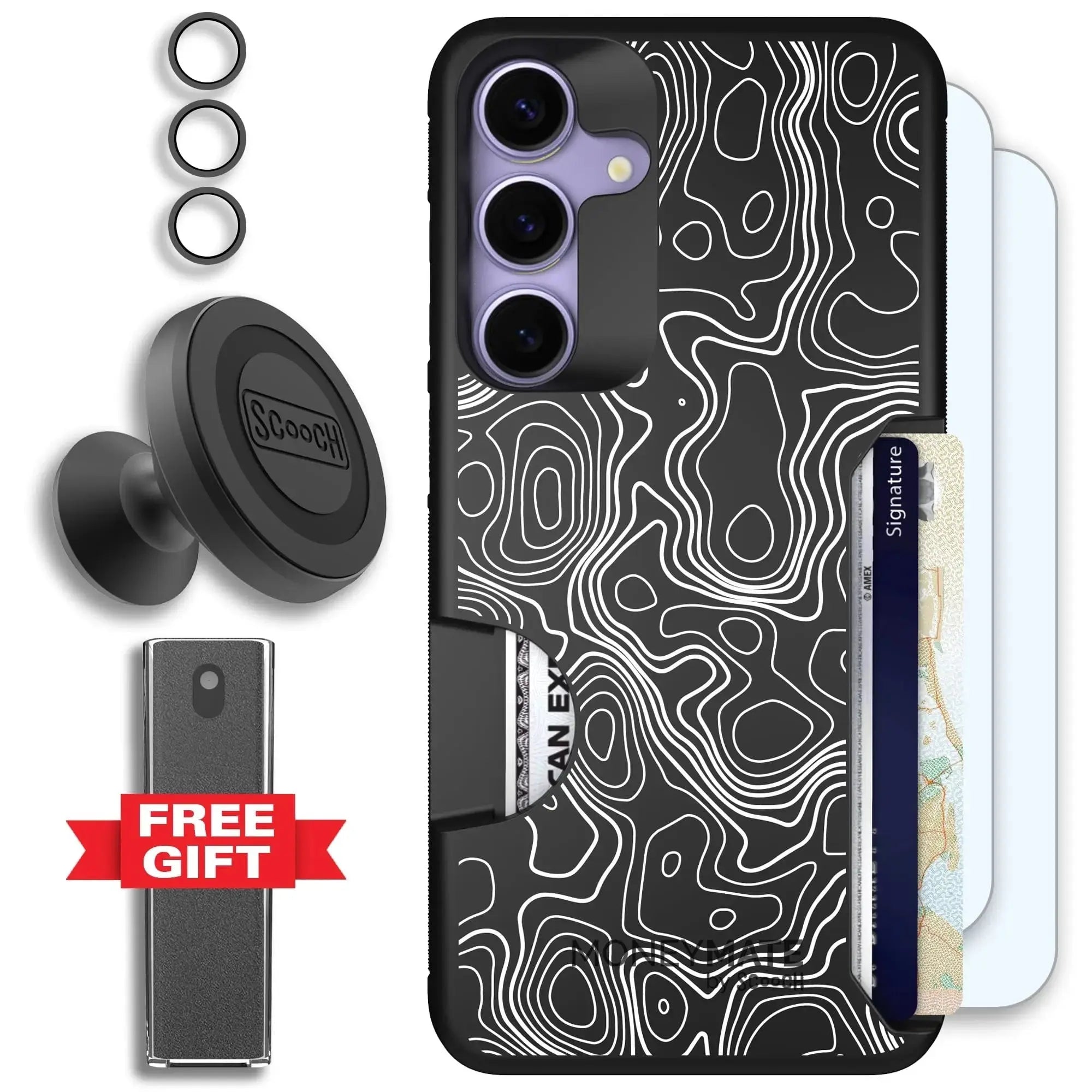 Scooch-Moneymate Defender Bundle for Samsung Galaxy S26+-Topography