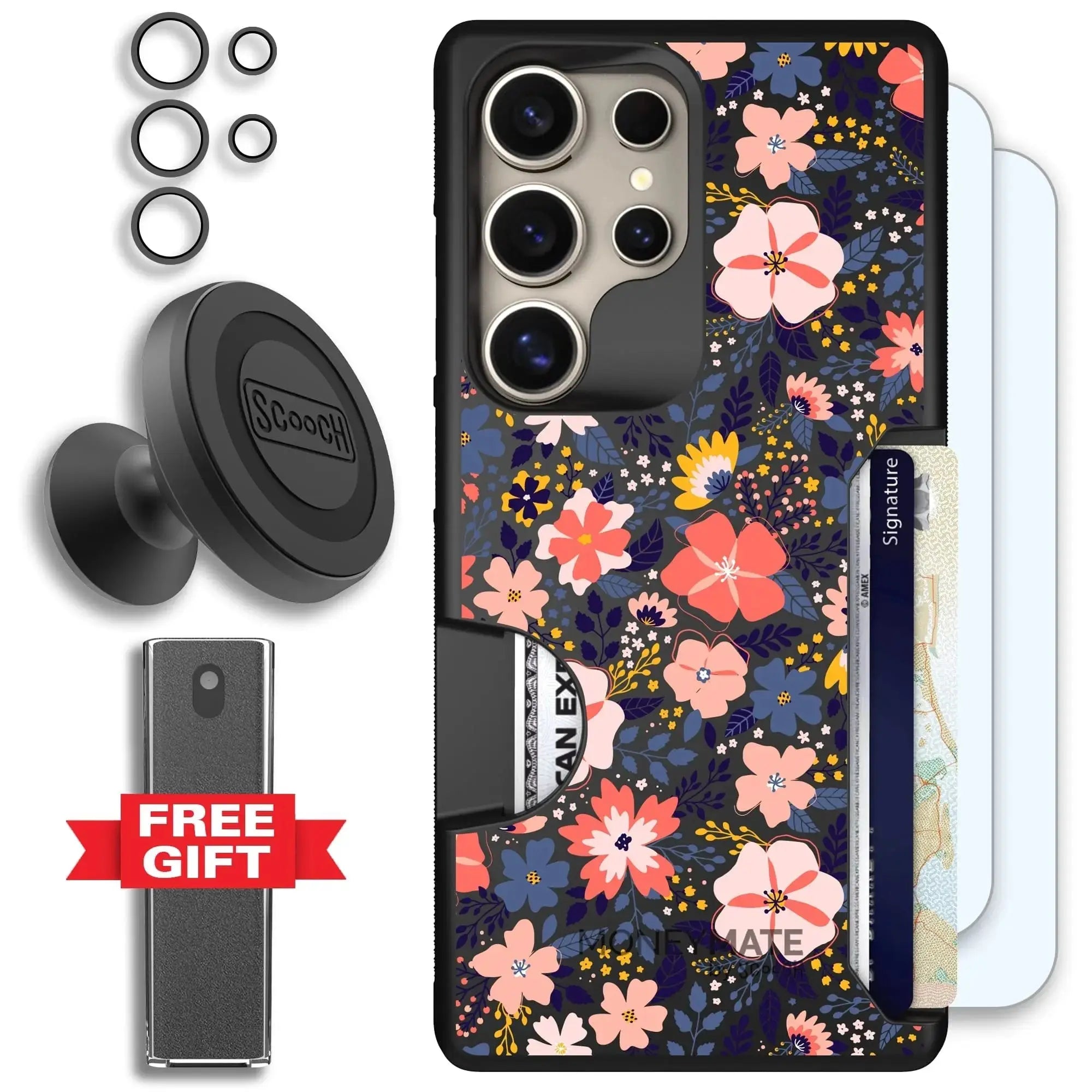 Scooch-Moneymate Defender Bundle for Samsung Galaxy S26 Ultra-Wildflowers