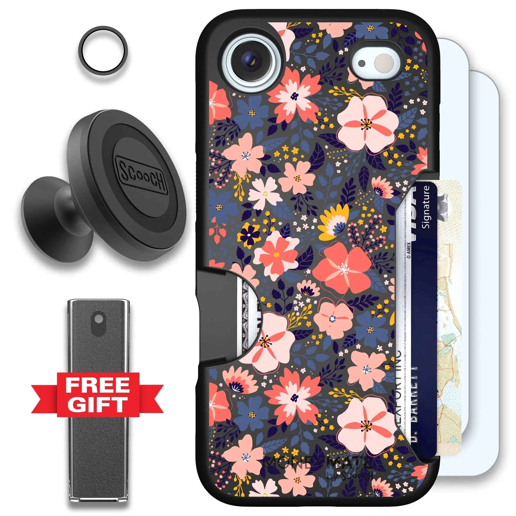 Scooch-Moneymate Defender Bundle for iPhone Air-Wildflowers
