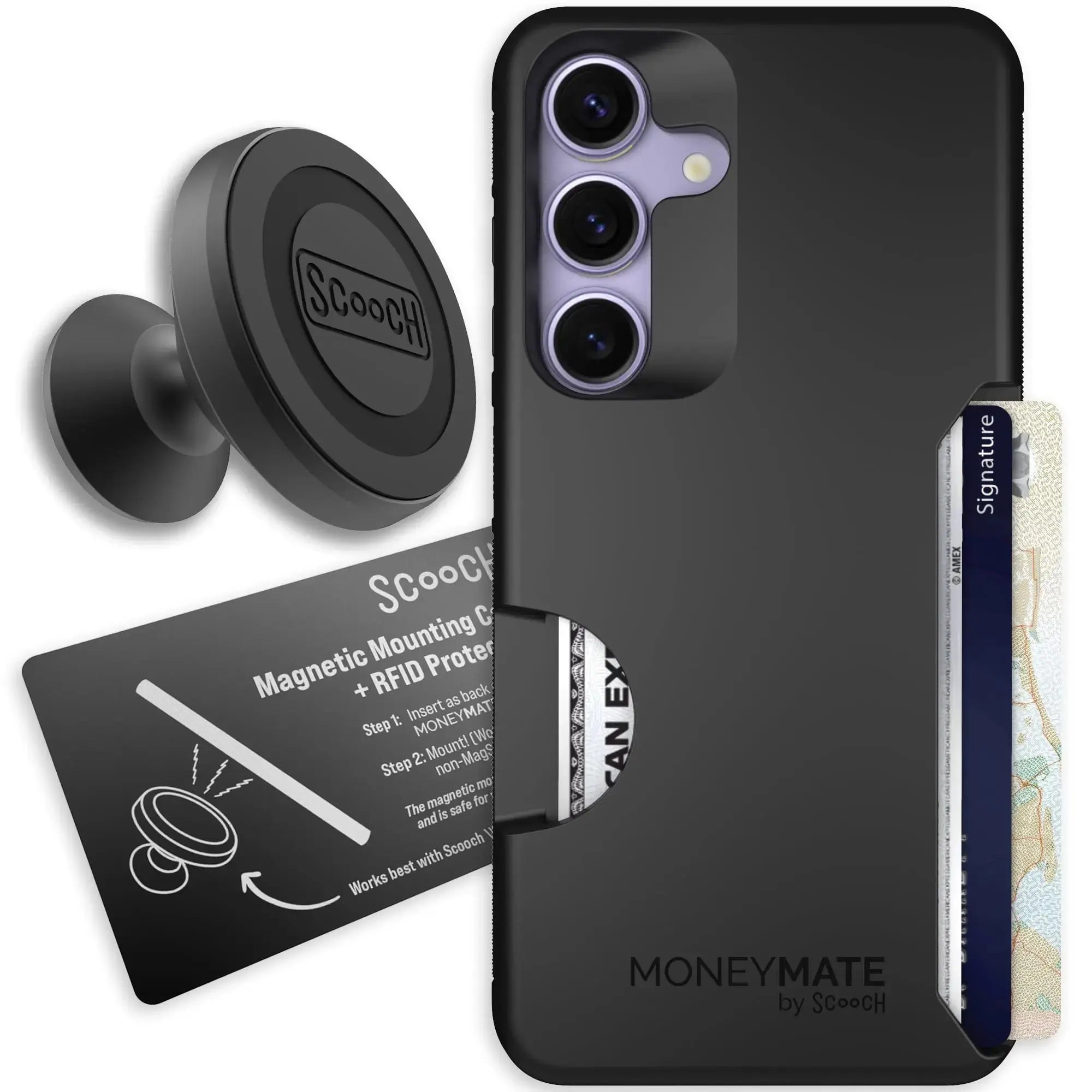 Scooch-Moneymate Starter Bundle for Samsung Galaxy S26-Black