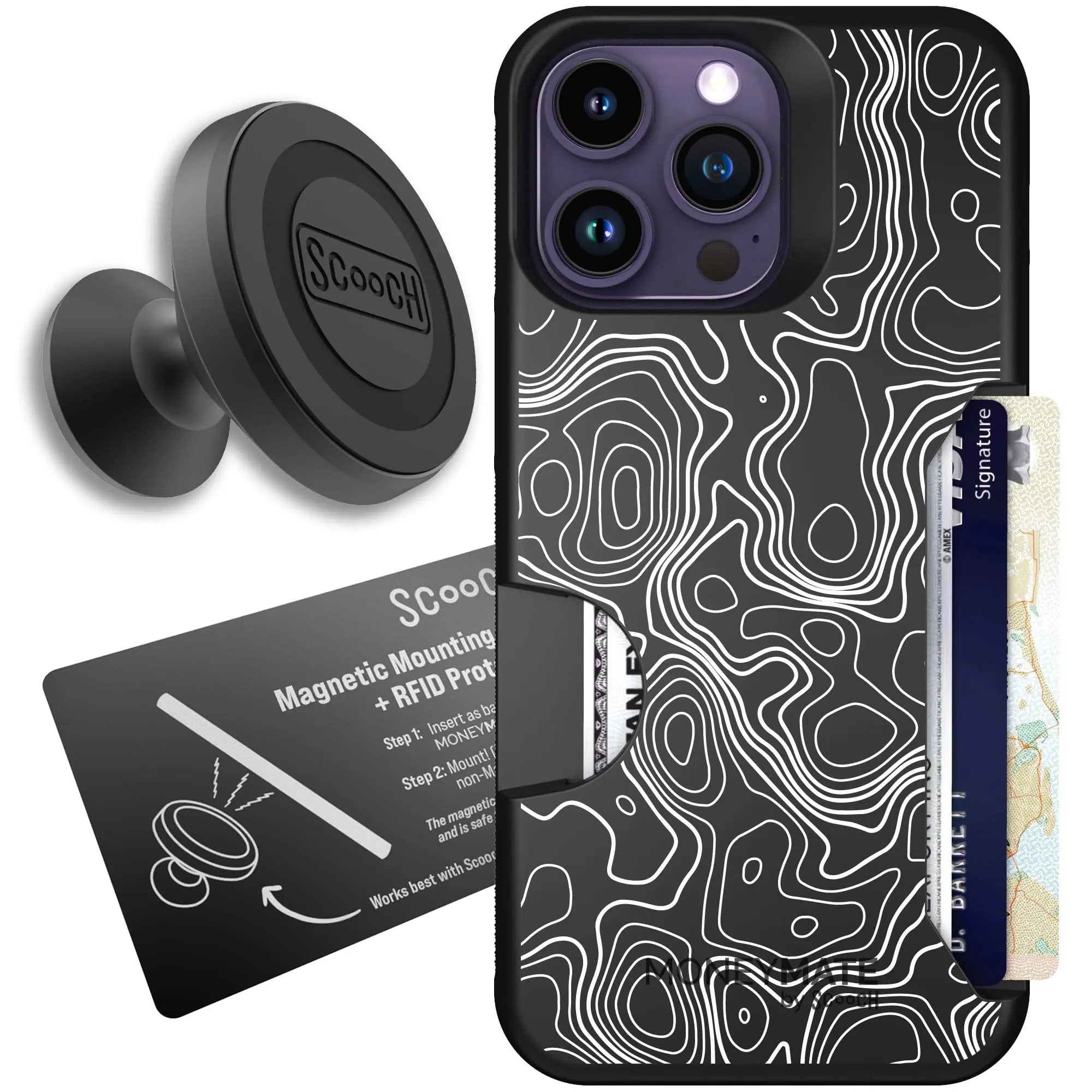 Scooch-Moneymate Starter Bundle for iPhone 14 Pro Max-Topography