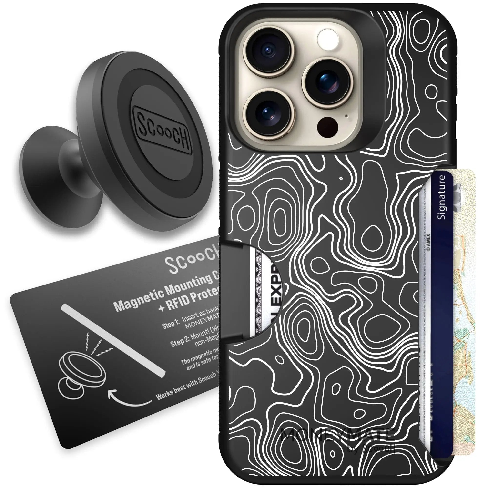 Scooch-Moneymate Starter Bundle for iPhone 15 Pro-Topography