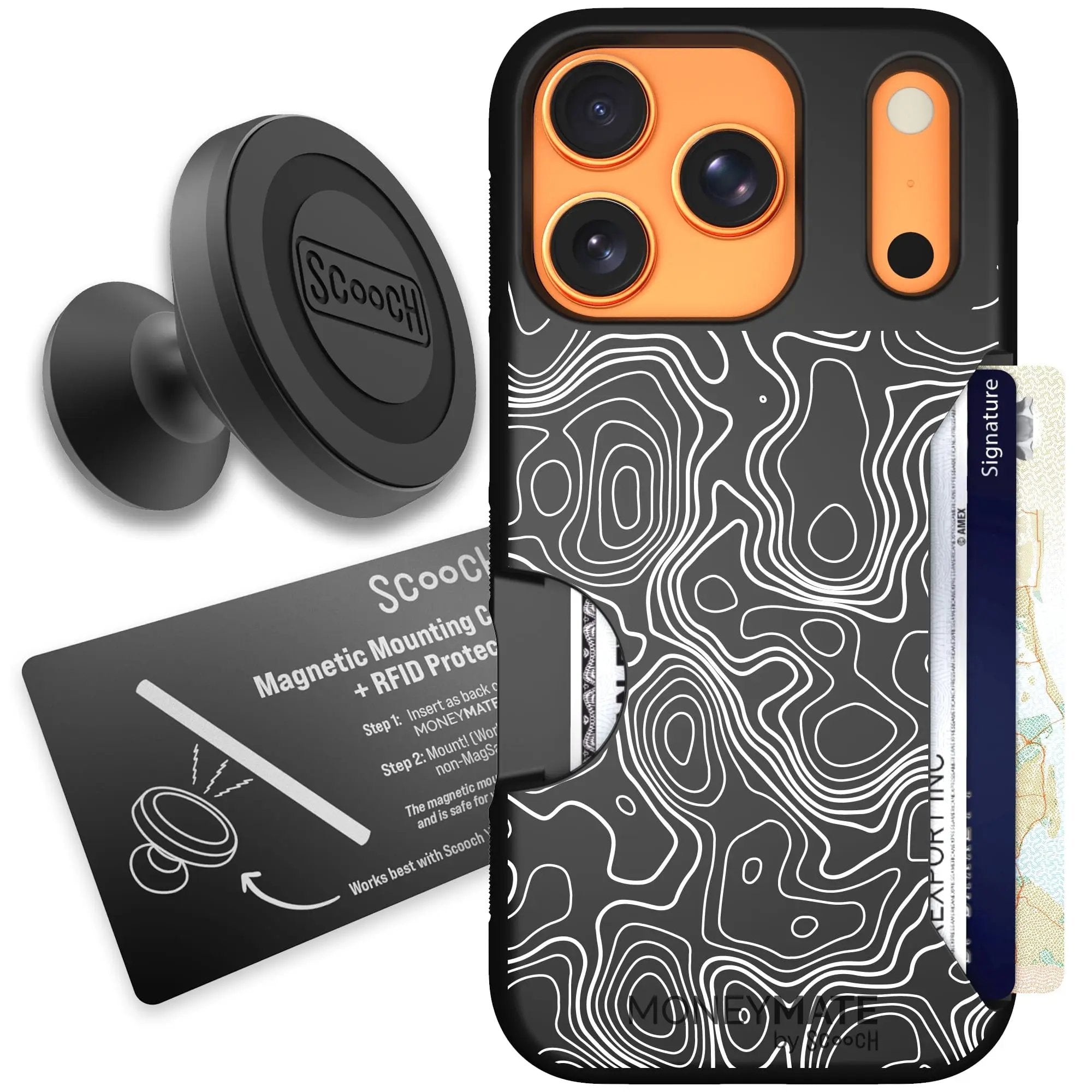 Scooch-Moneymate Starter Bundle for iPhone 17 Pro-Topography