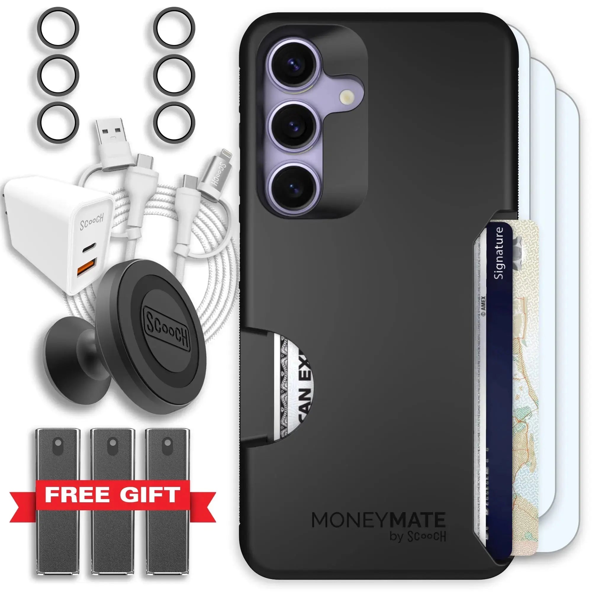 Scooch-Moneymate Ultimate Bundle for Samsung Galaxy S26-Black