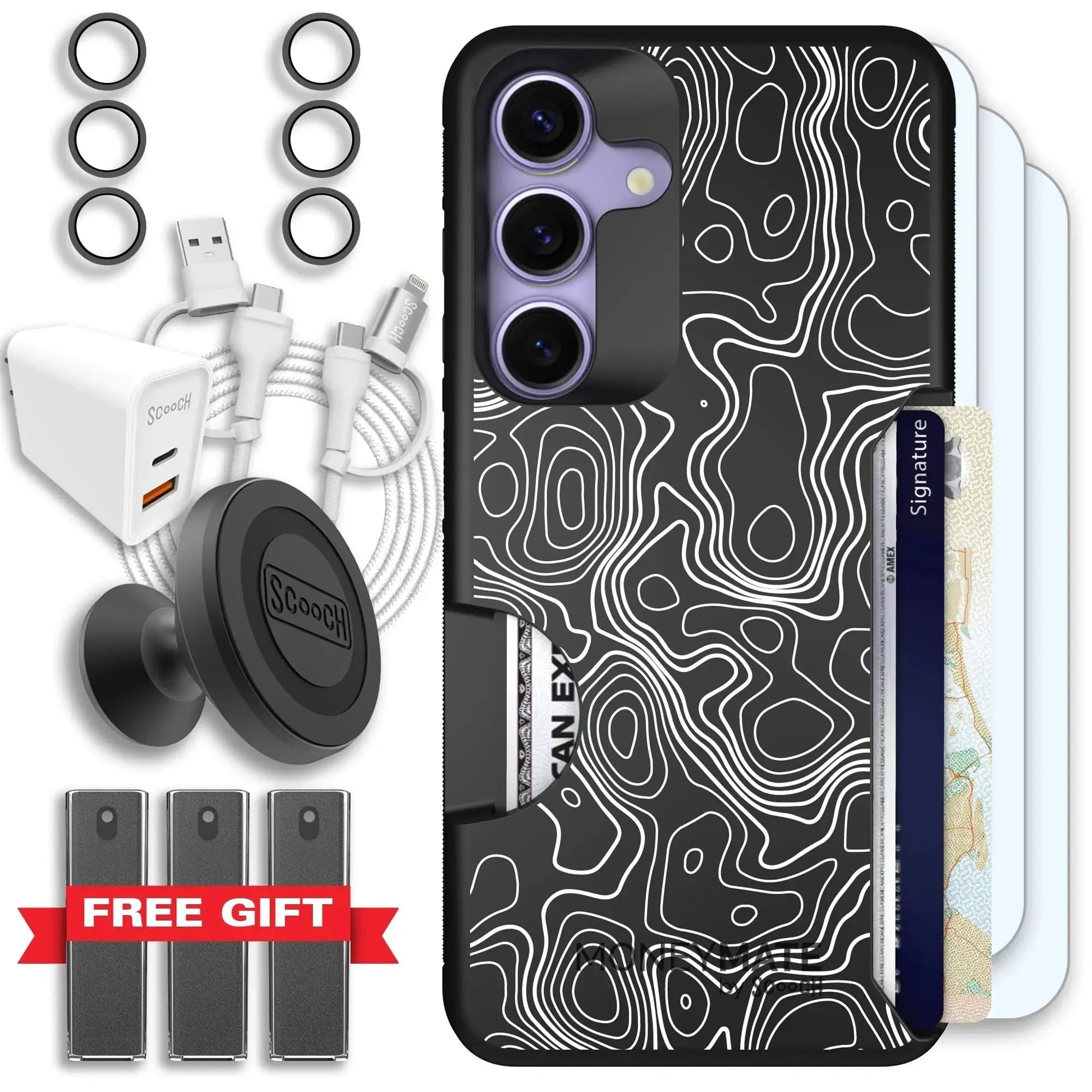 Scooch-Moneymate Ultimate Bundle for Samsung Galaxy S26-Topography