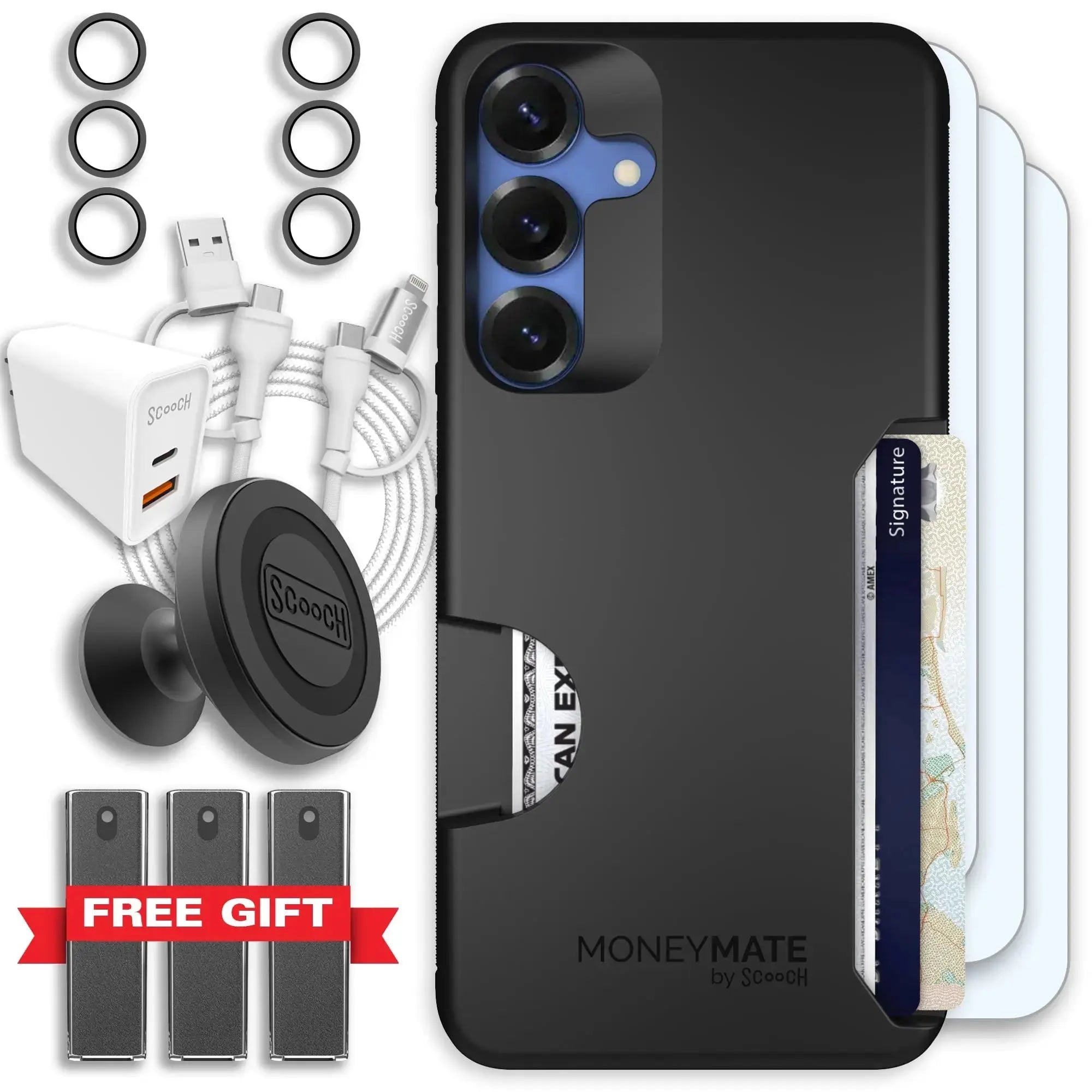 Scooch-Moneymate Ultimate Bundle for Samsung Galaxy S26+-Black