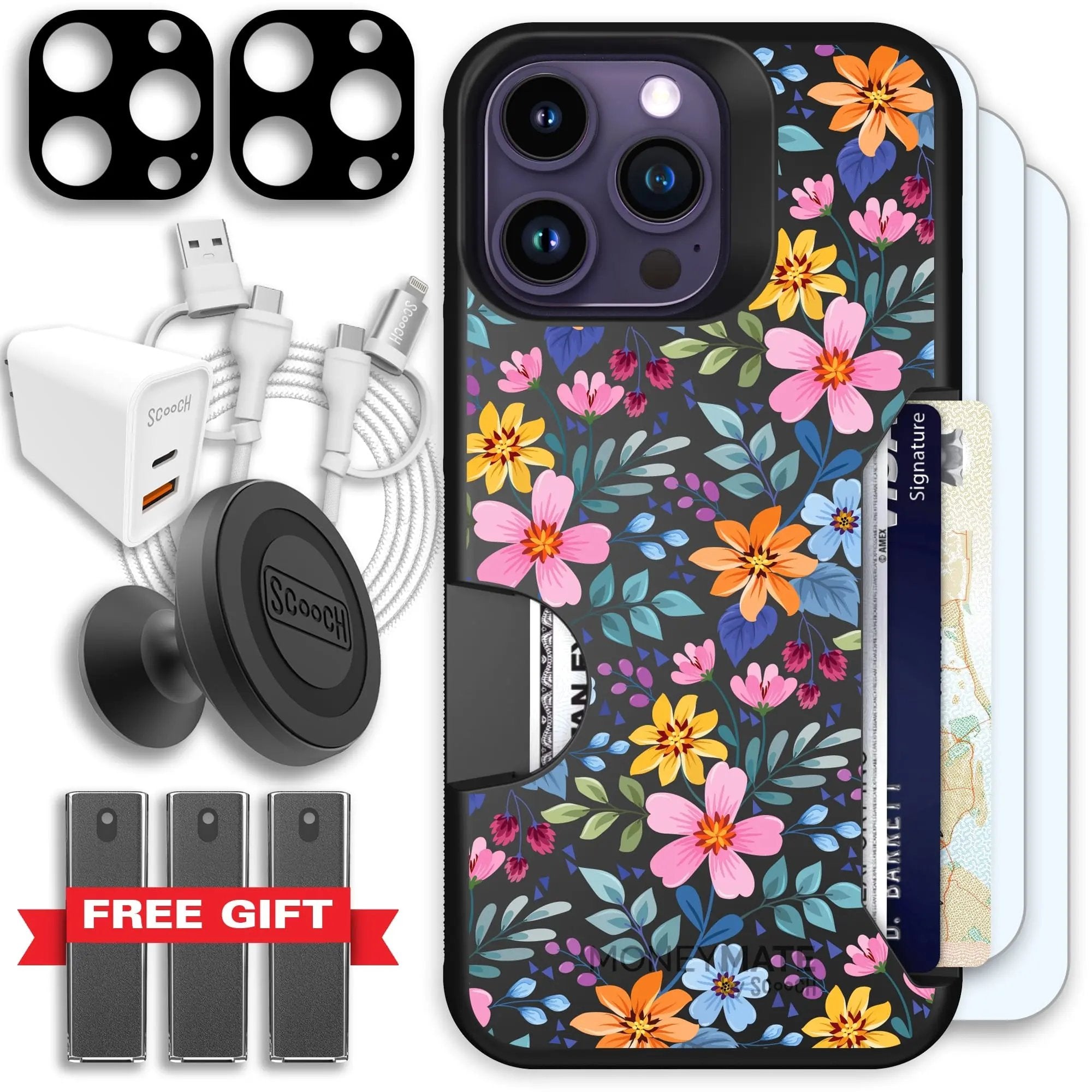 Scooch-Moneymate Ultimate Bundle for iPhone 14 Pro Max-Full Bloom
