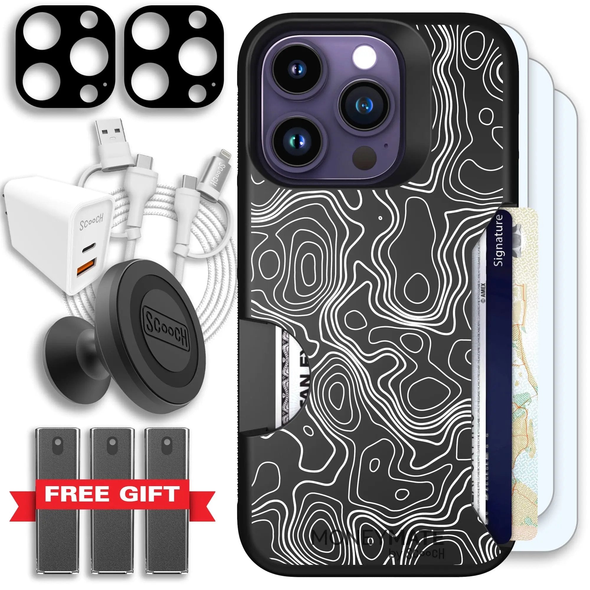 Scooch-Moneymate Ultimate Bundle for iPhone 14 Pro-Topography