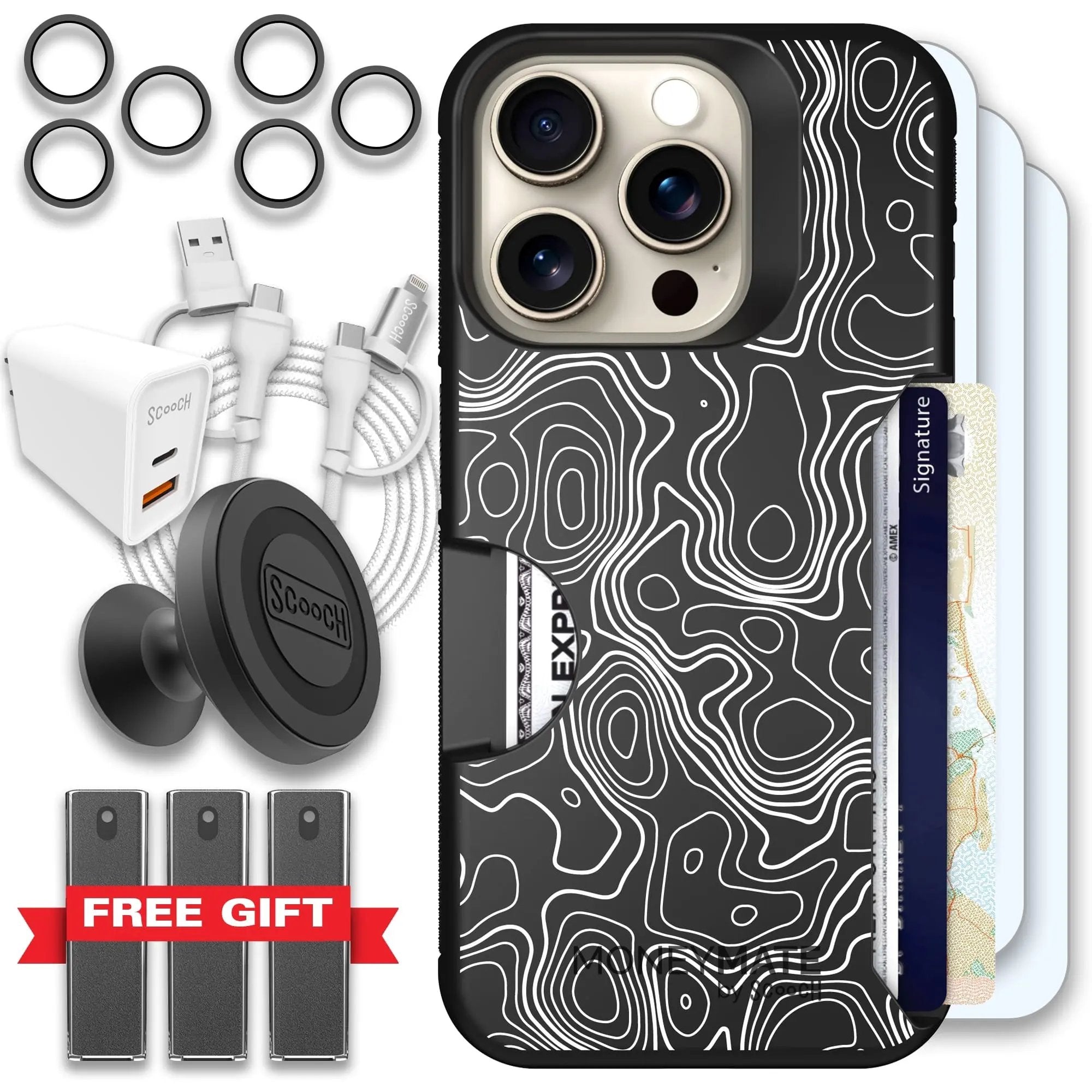 Scooch-Moneymate Ultimate Bundle for iPhone 15 Pro-Topography