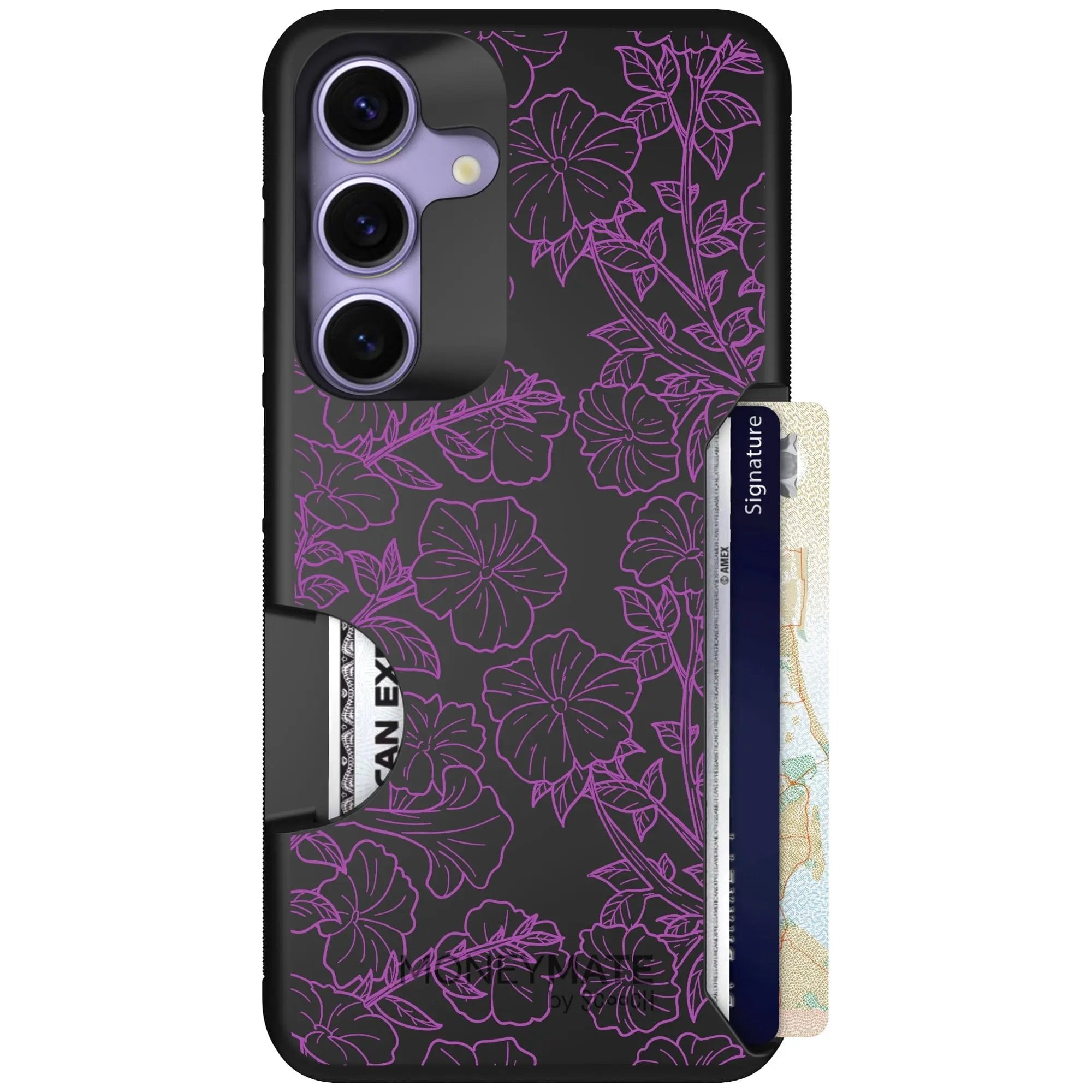 Scooch-Moneymate for Samsung Galaxy S25-Purple Petunias