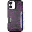 Scooch Moneymate in Purple Petunias | Slim Wallet Case with Card Holder - iPhone 17 Case Only
