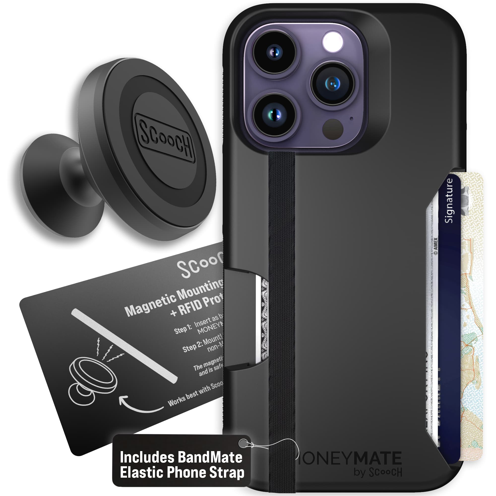 Moneymate - iPhone 14 Pro - Black - Starter Bundle