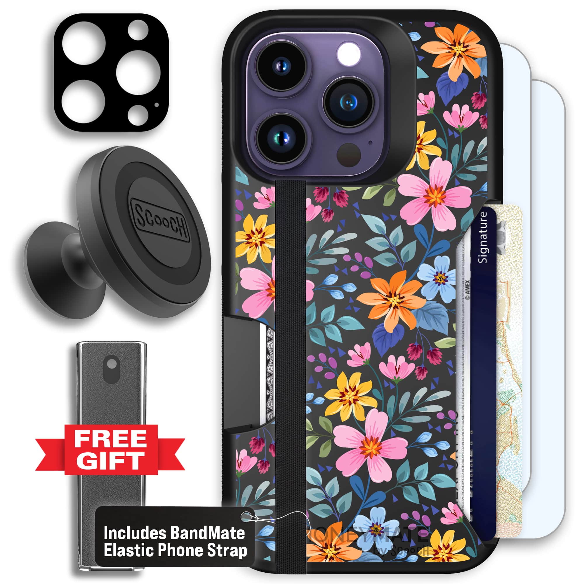 Moneymate - iPhone 14 Pro - Full Bloom - Defender Bundle