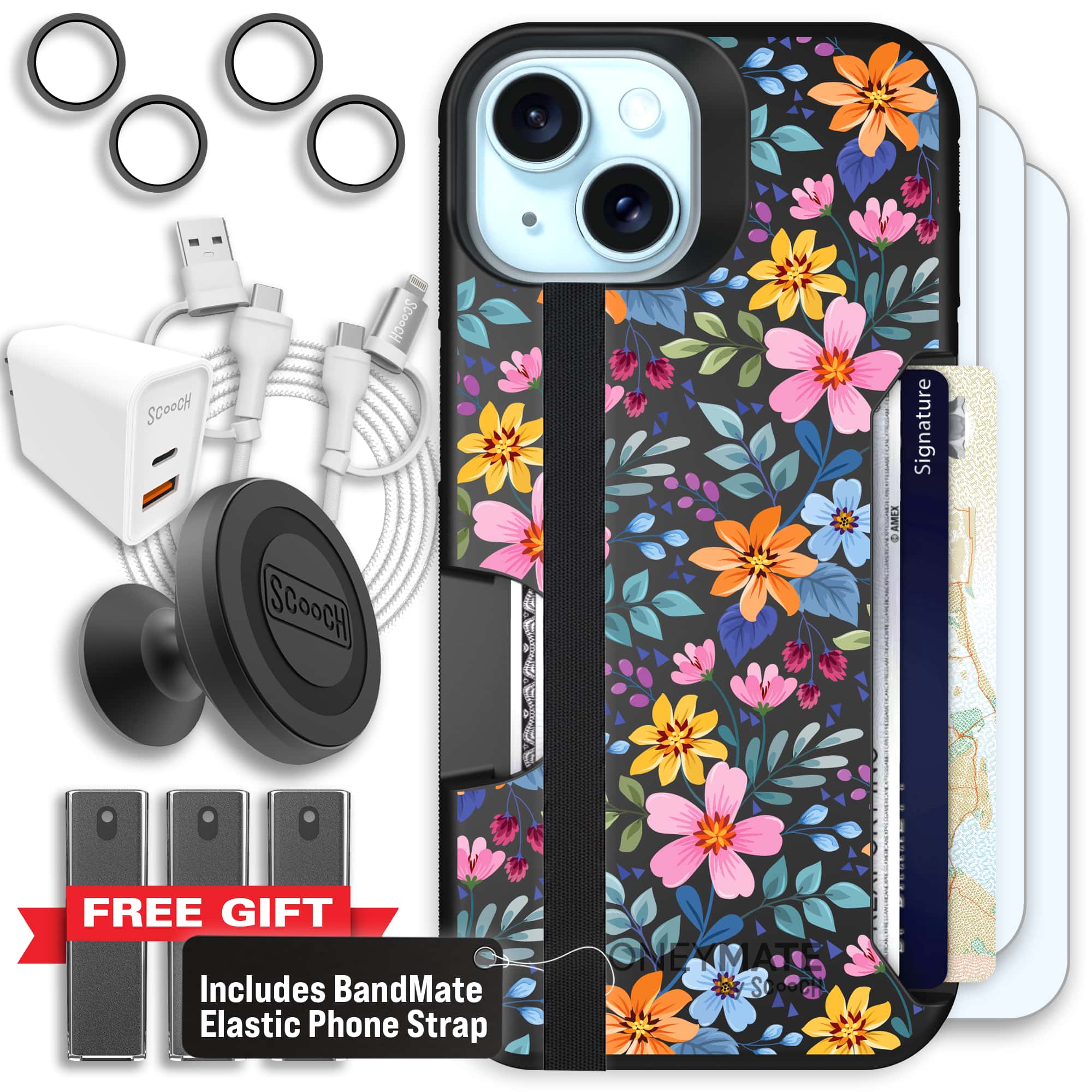 Moneymate - iPhone 15 - Full Bloom - Ultimate Bundle