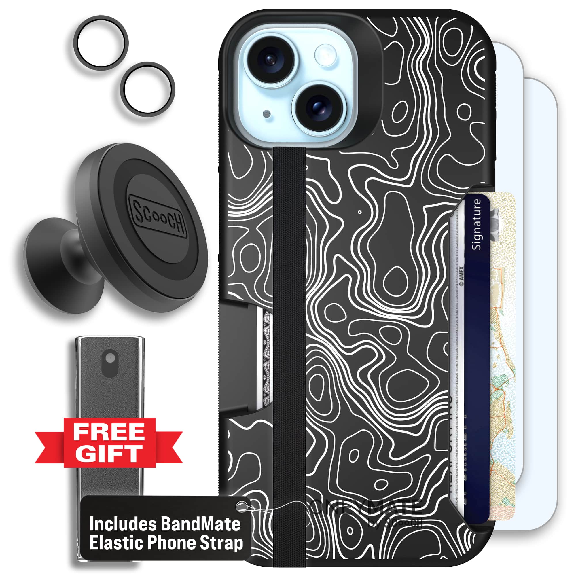 Moneymate - iPhone 15 - Topography - Defender Bundle
