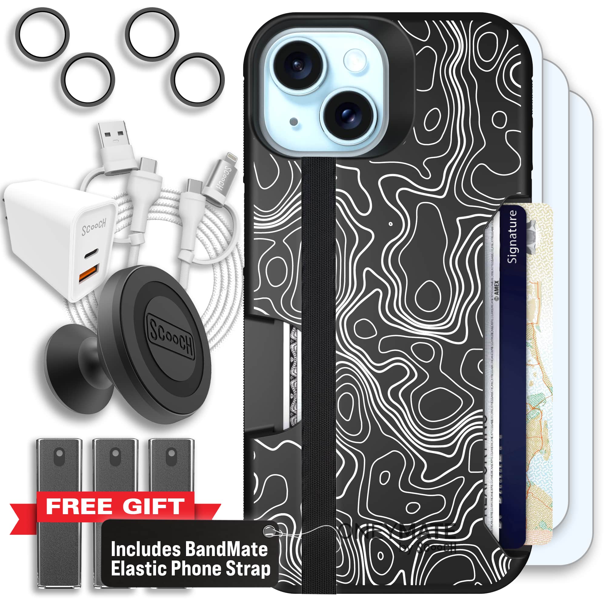Moneymate - iPhone 15 - Topography - Ultimate Bundle