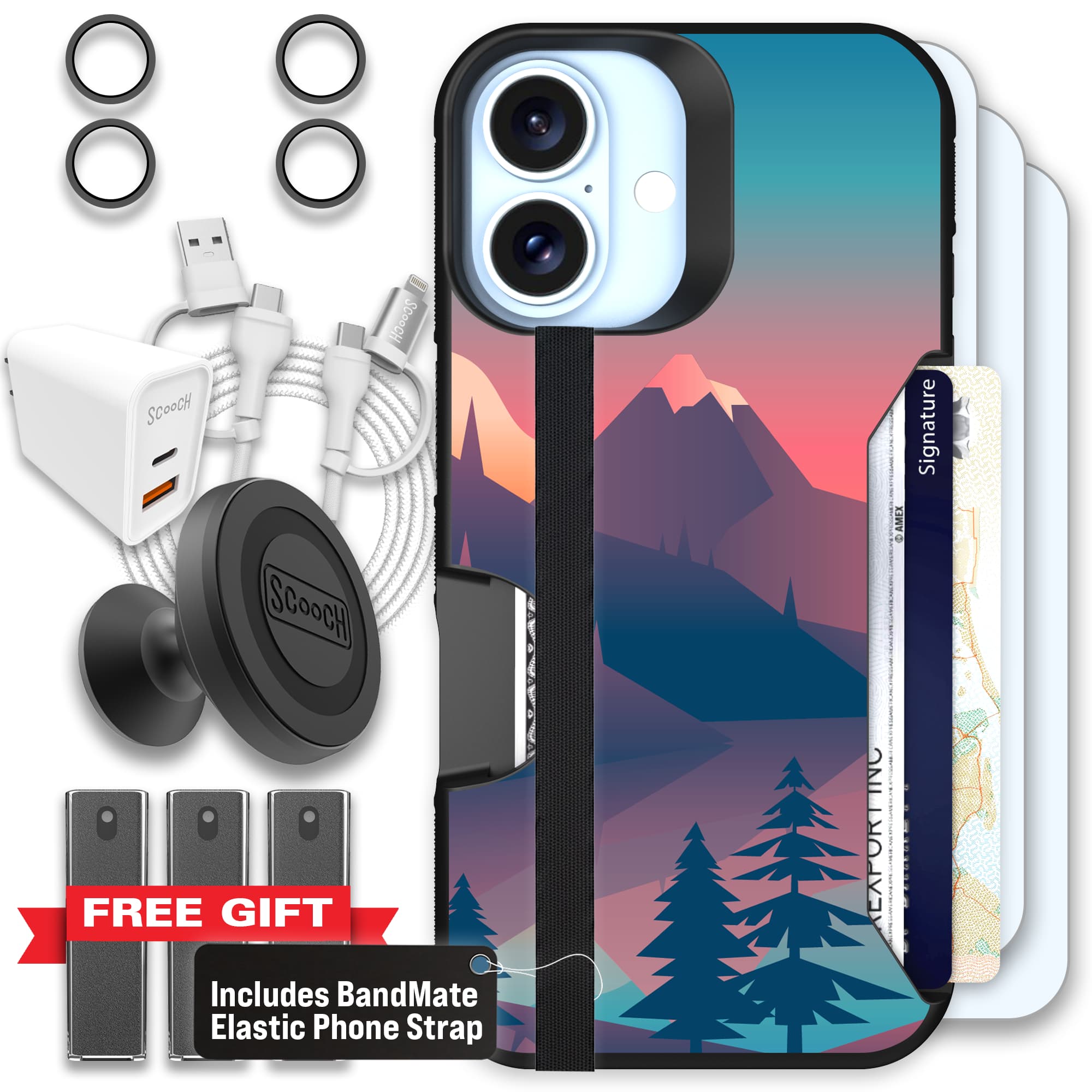 Moneymate - iPhone 16 - Mountain Range - Ultimate Bundle