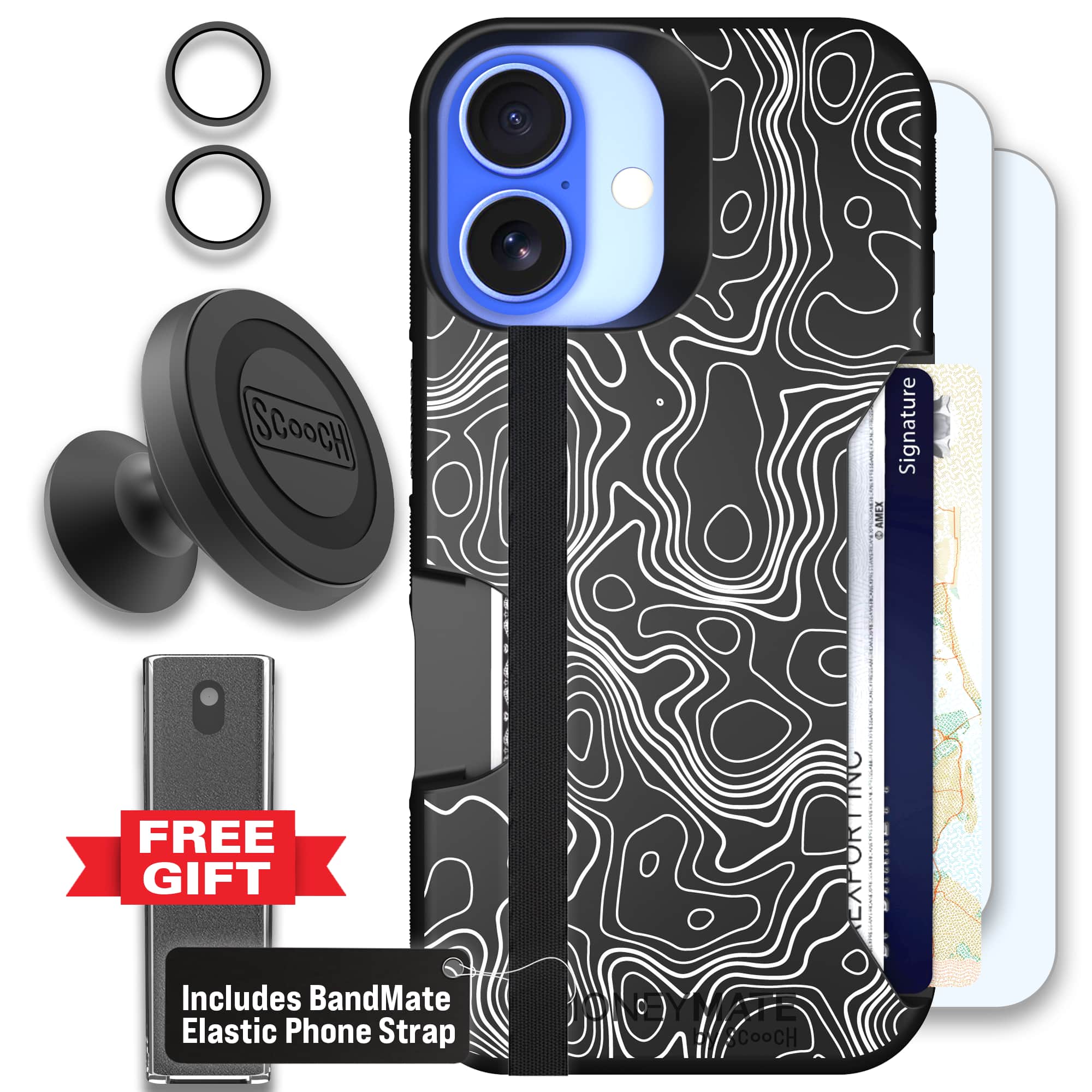 Moneymate - iPhone 16 - Topography - Defender Bundle