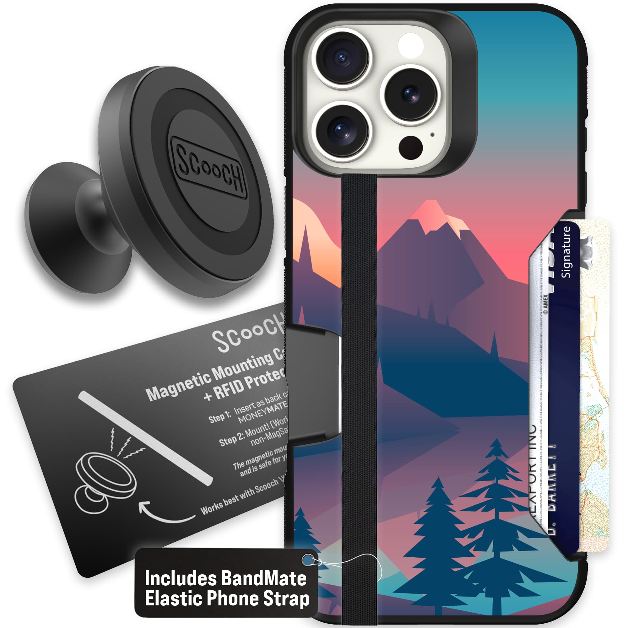 Moneymate - iPhone 16 Pro Max - Mountain Range - Starter Bundle