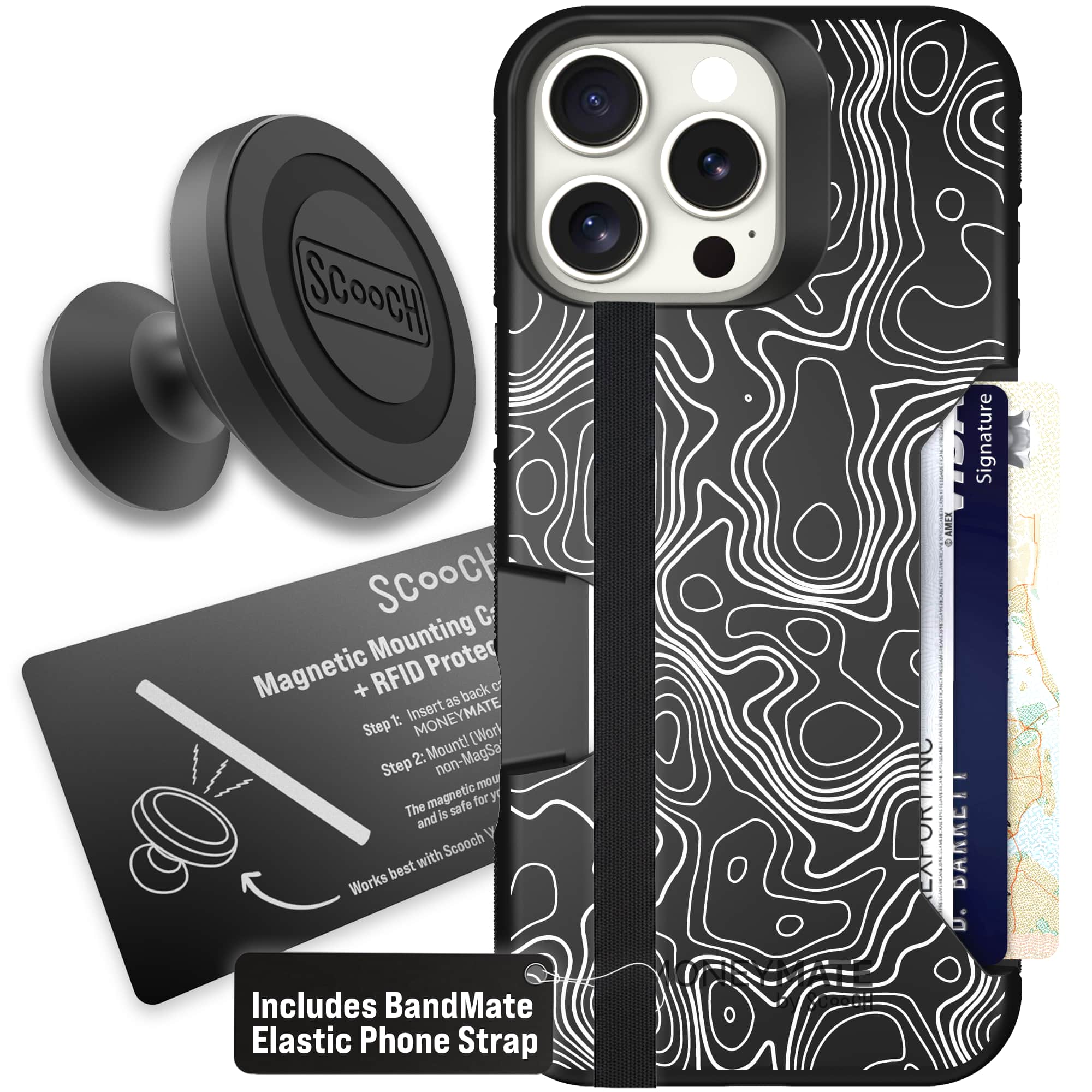 Moneymate - iPhone 16 Pro Max - Topography - Starter Bundle