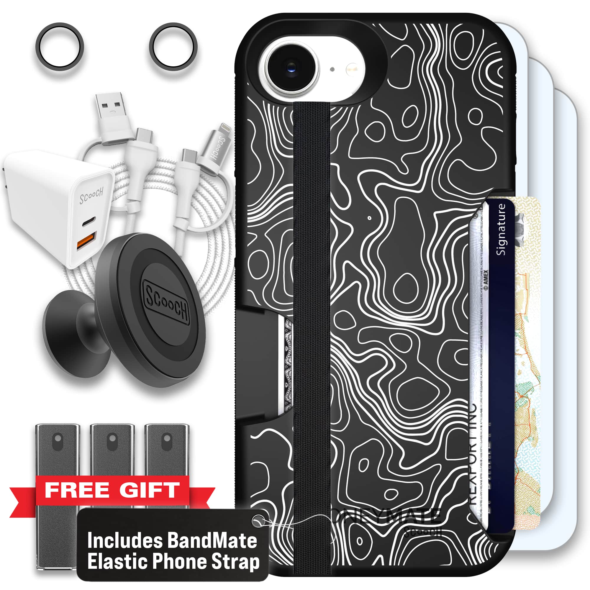 Moneymate - iPhone 16e - Topography - Ultimate Bundle