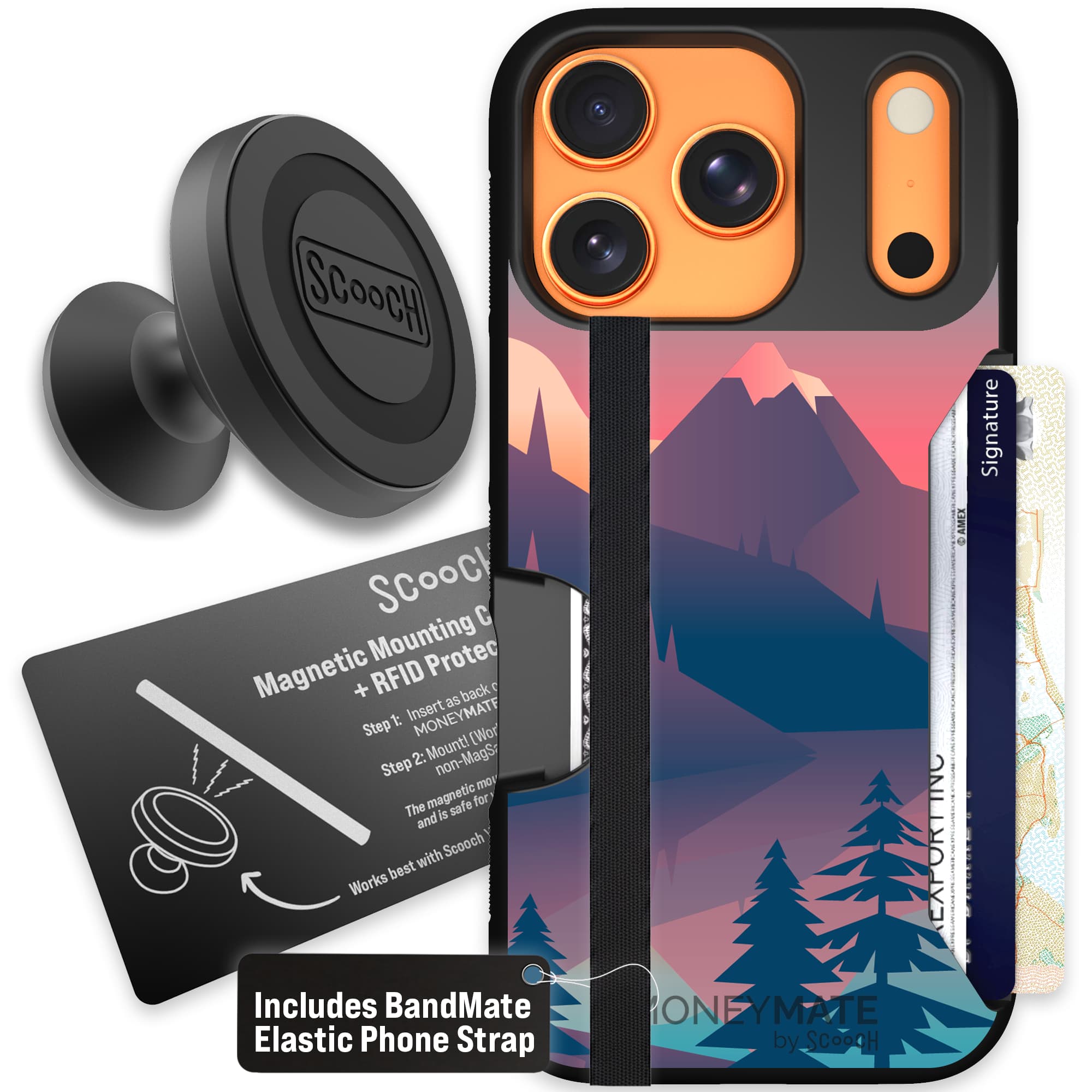 Moneymate - iPhone 17 Pro - Mountain Range - Starter Bundle