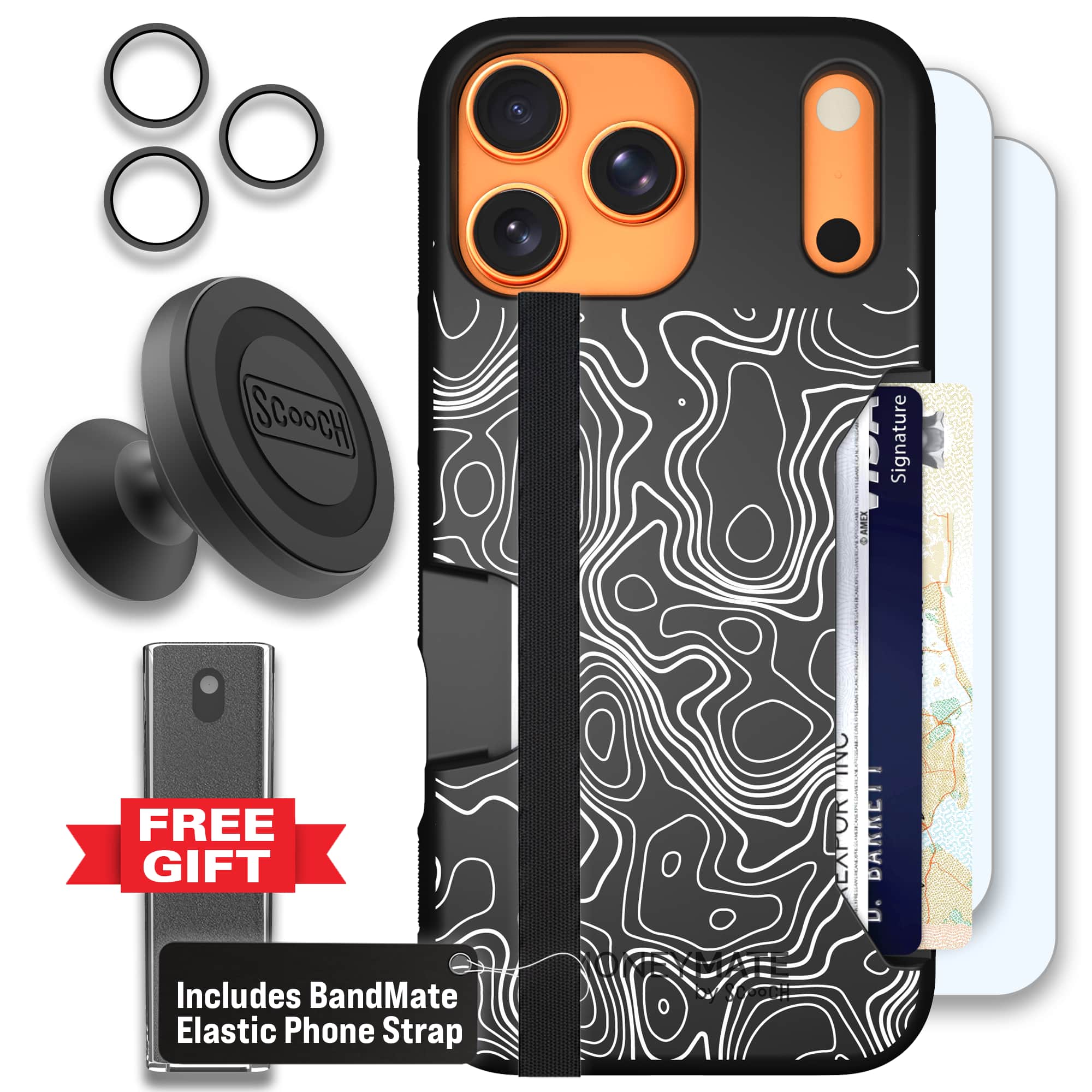 Moneymate - iPhone 17 Pro Max - Topography - Defender Bundle