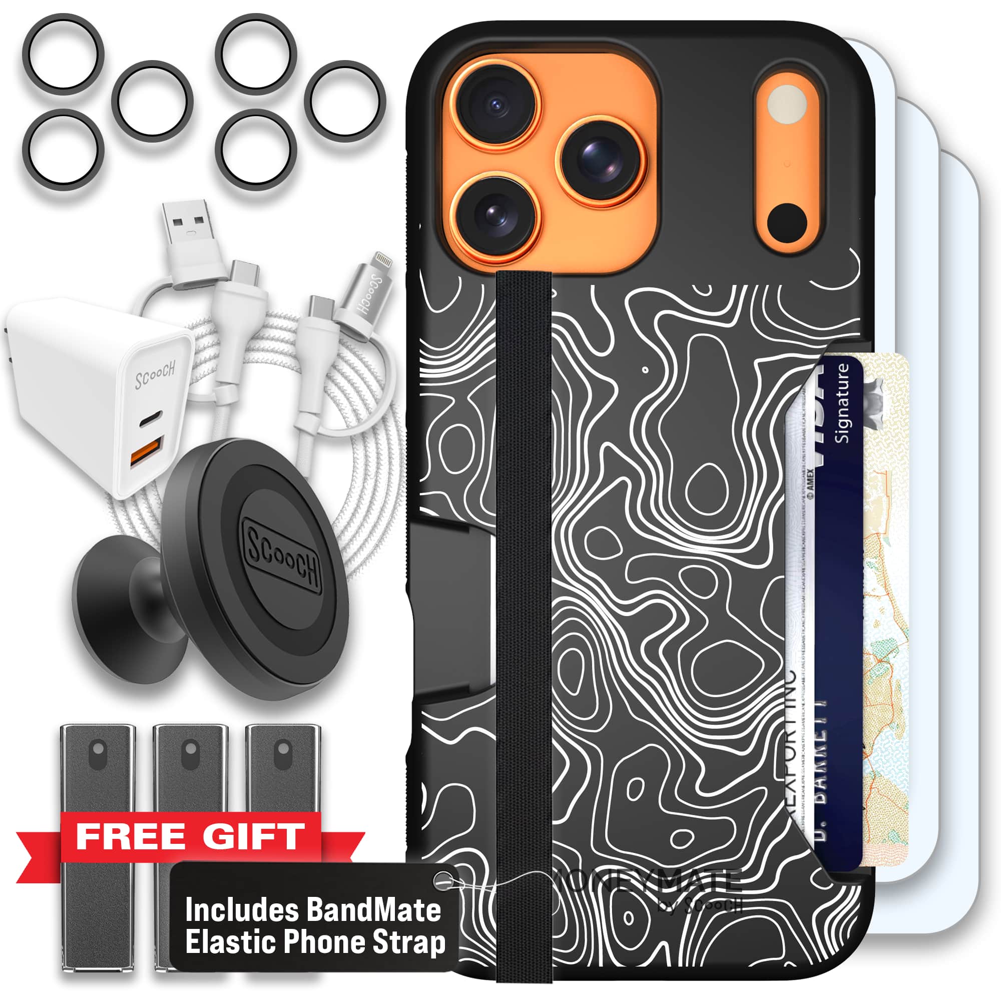 Moneymate - iPhone 17 Pro Max - Topography - Ultimate Bundle