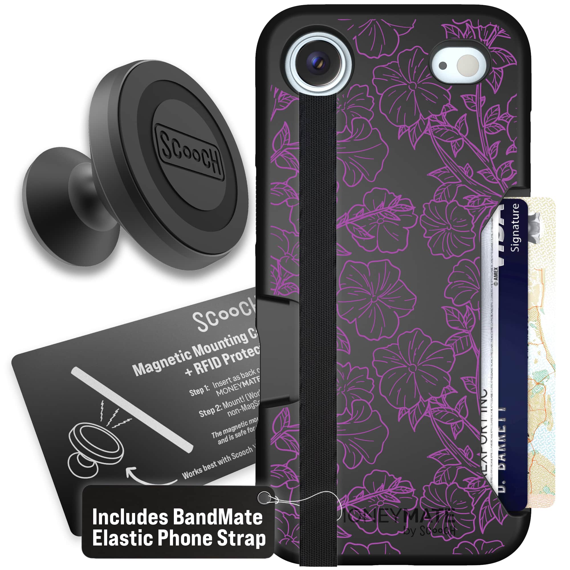 Moneymate - iPhone Air - Purple Petunias - Starter Bundle