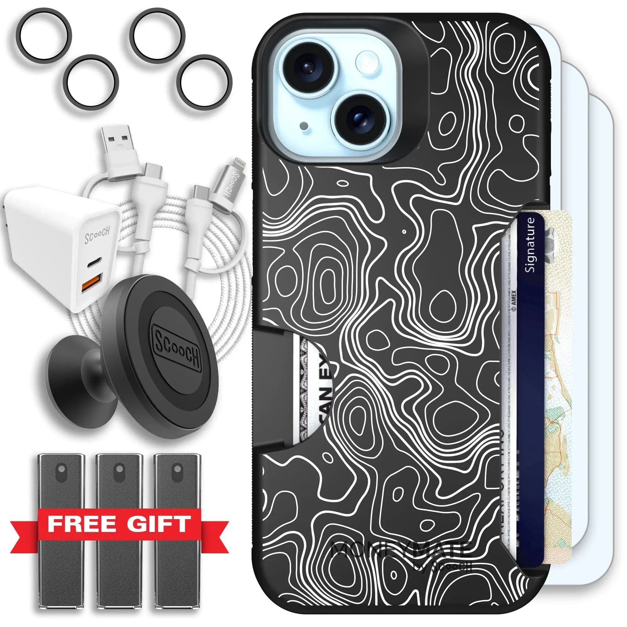 Scooch-Moneymate Ultimate Bundle for iPhone 14-Topography