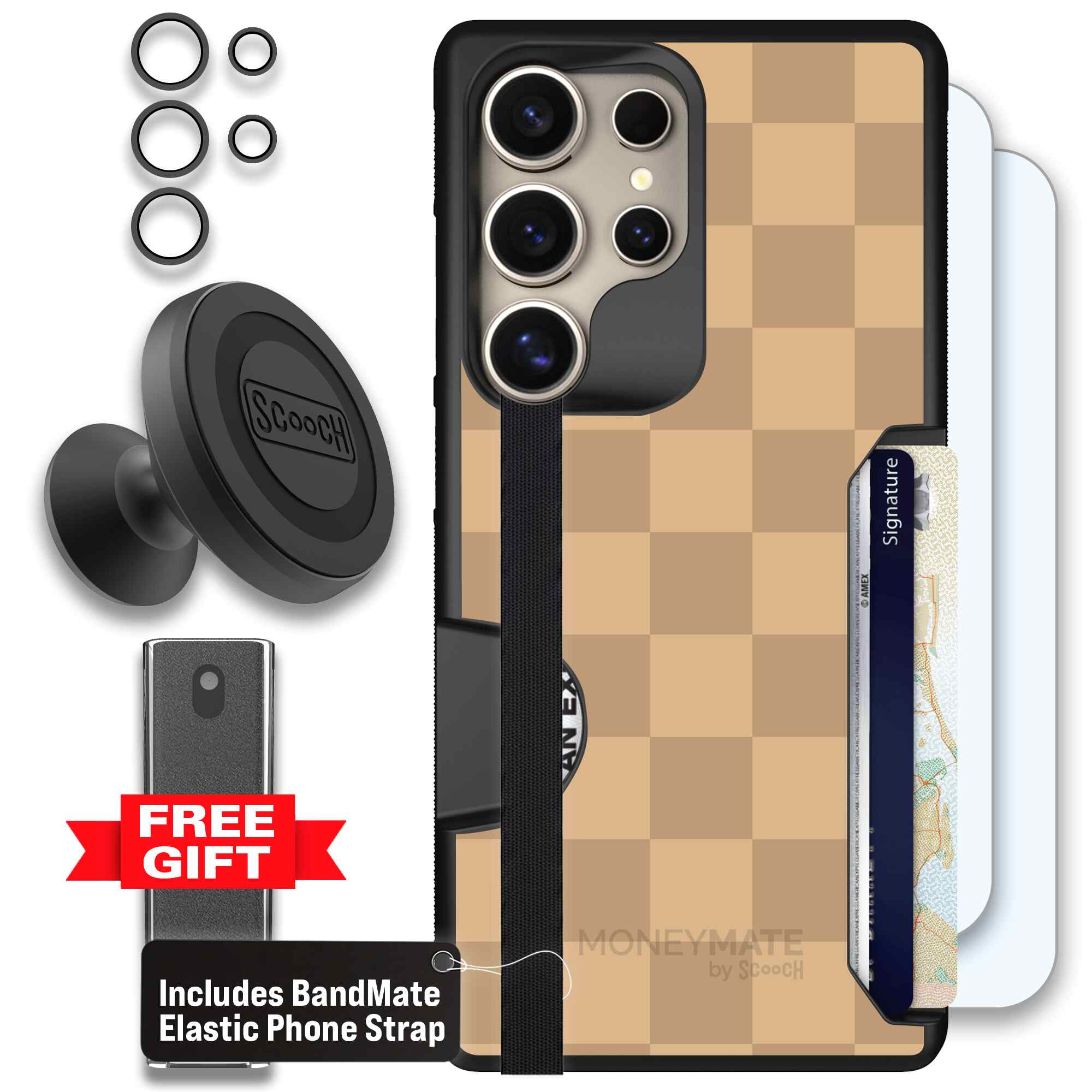 Checkered Beige | website | Galaxy S25 Ultra | Defender Bundle